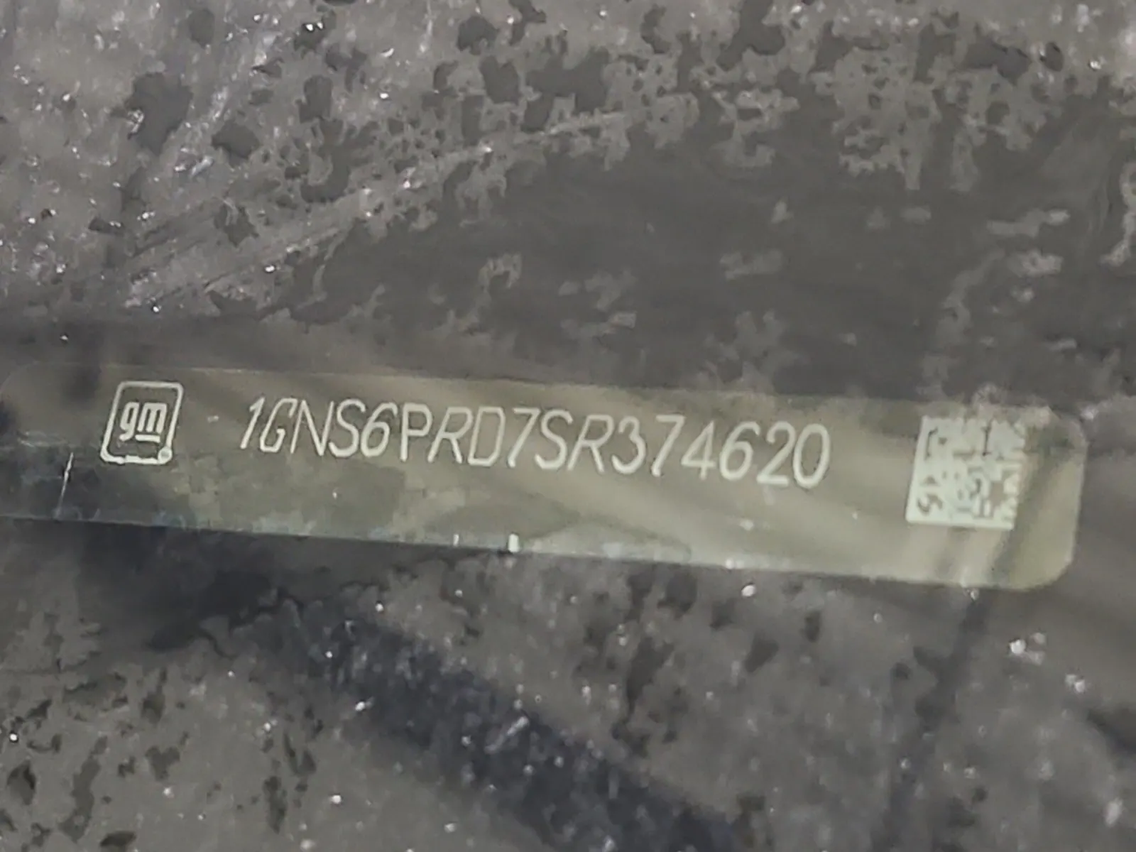 Dash VIN Plate Photo