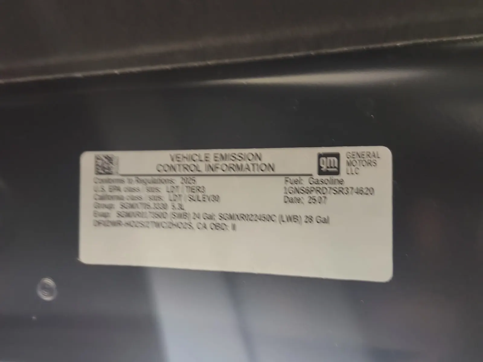 Emission Sticker Photo