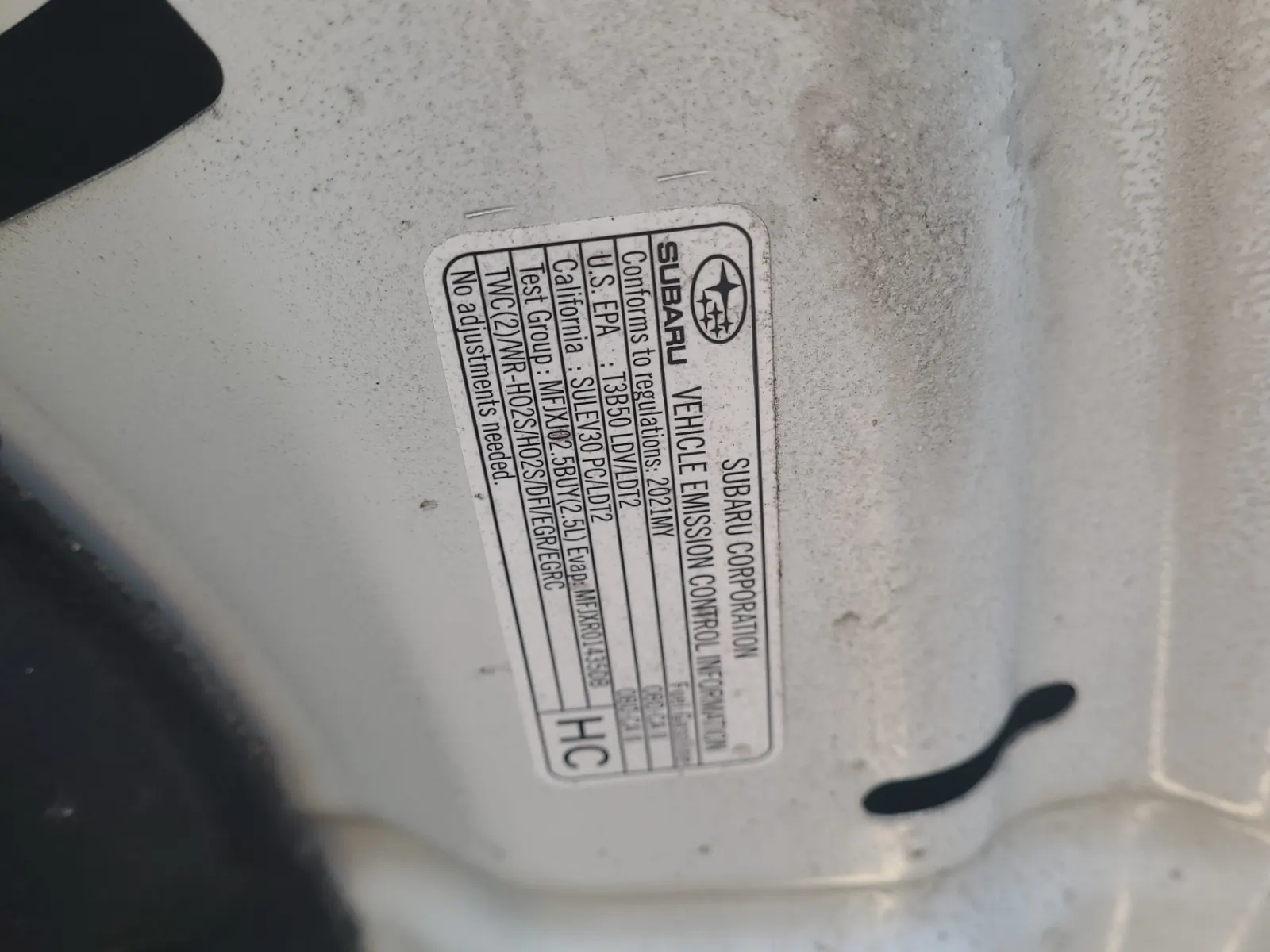 Emission Sticker Photo