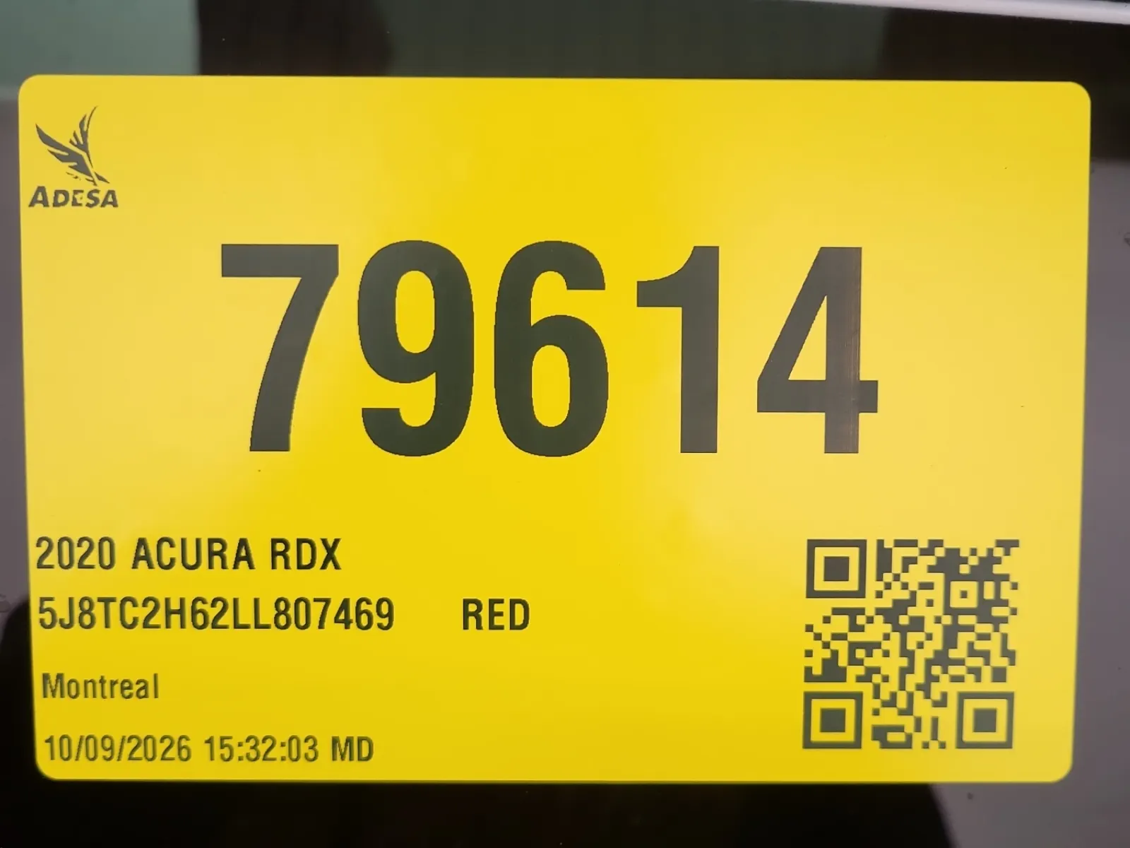 Inventory Label Photo