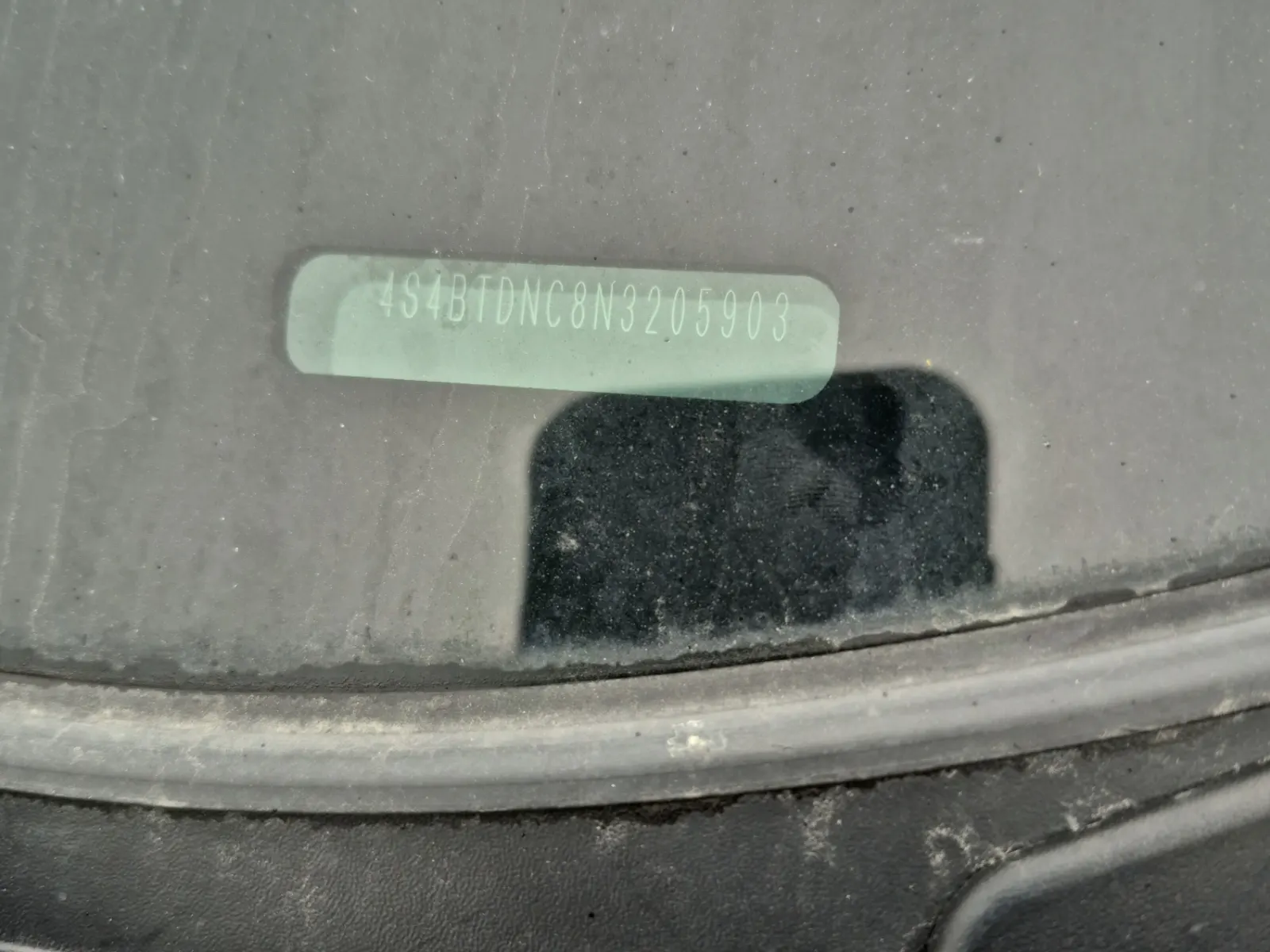 Dash VIN Plate Photo