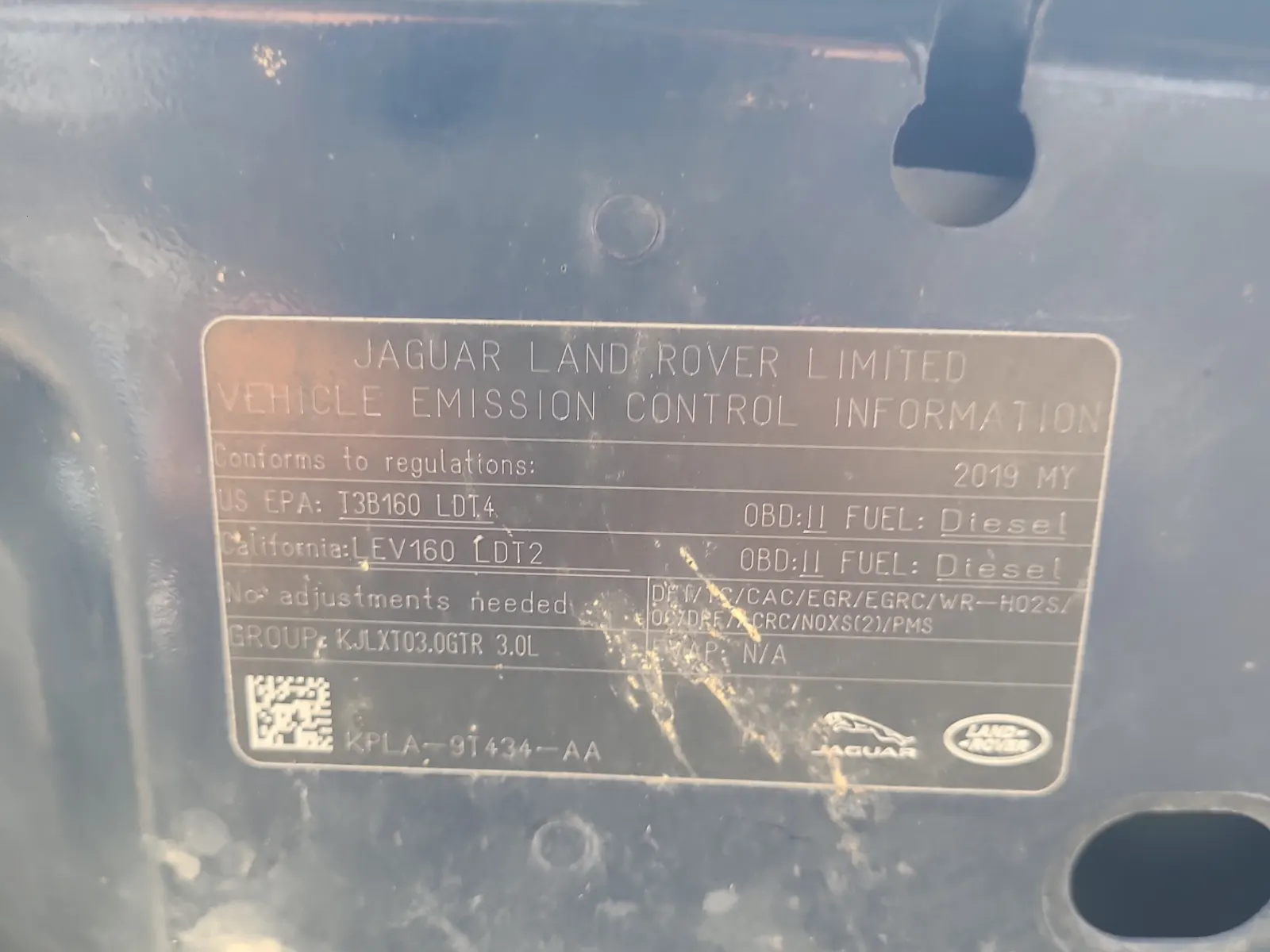 Emission Sticker Photo