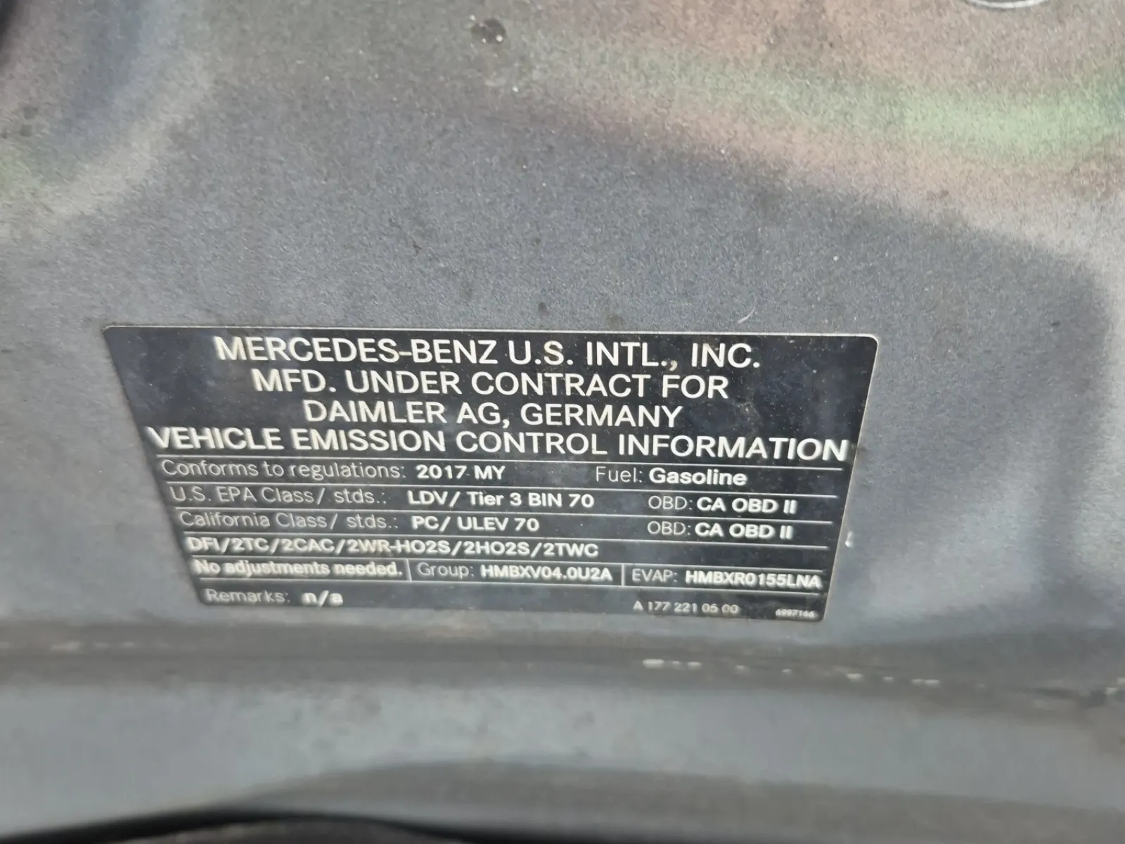 Emission Sticker Photo