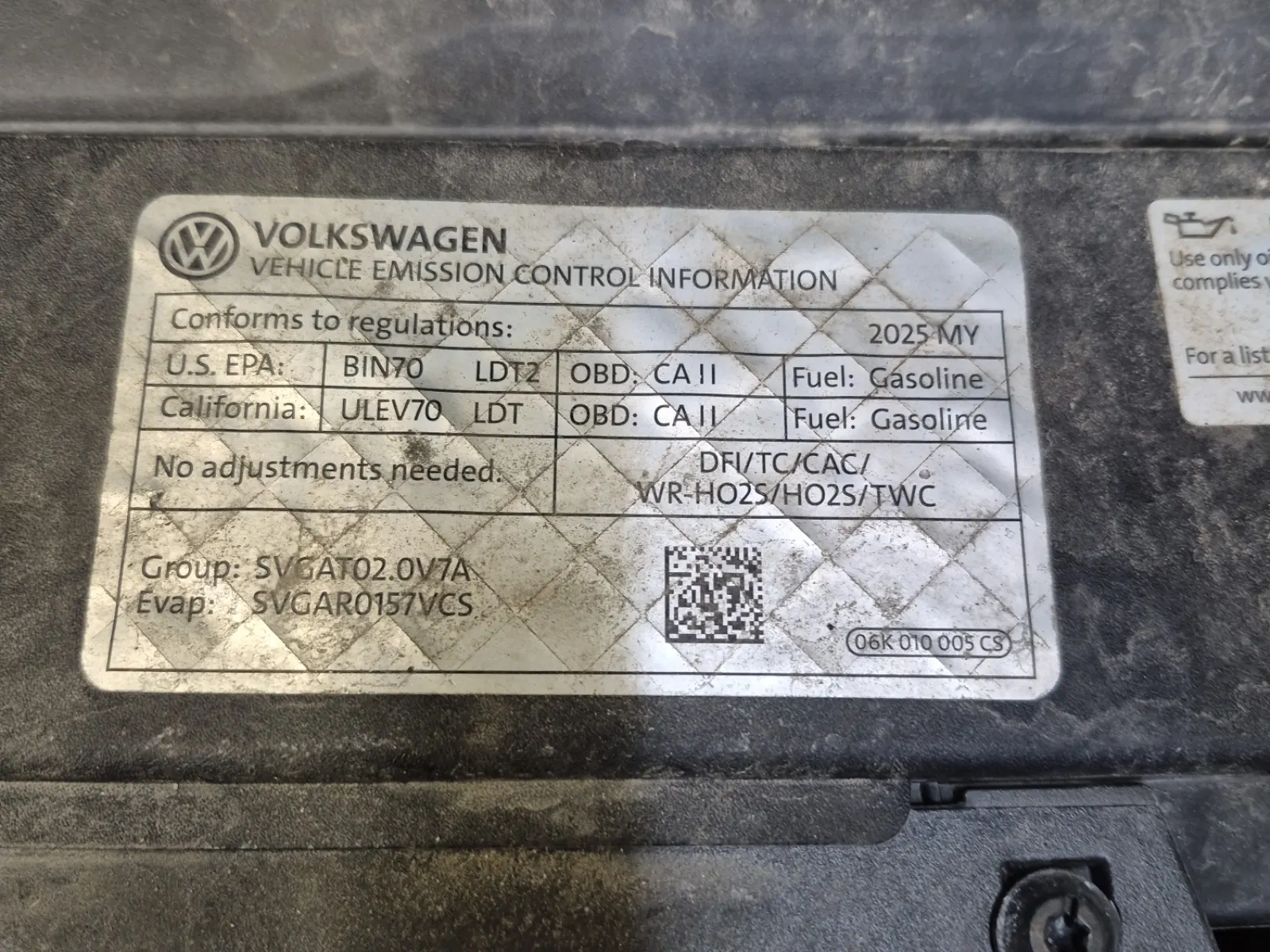 Emission Sticker Photo