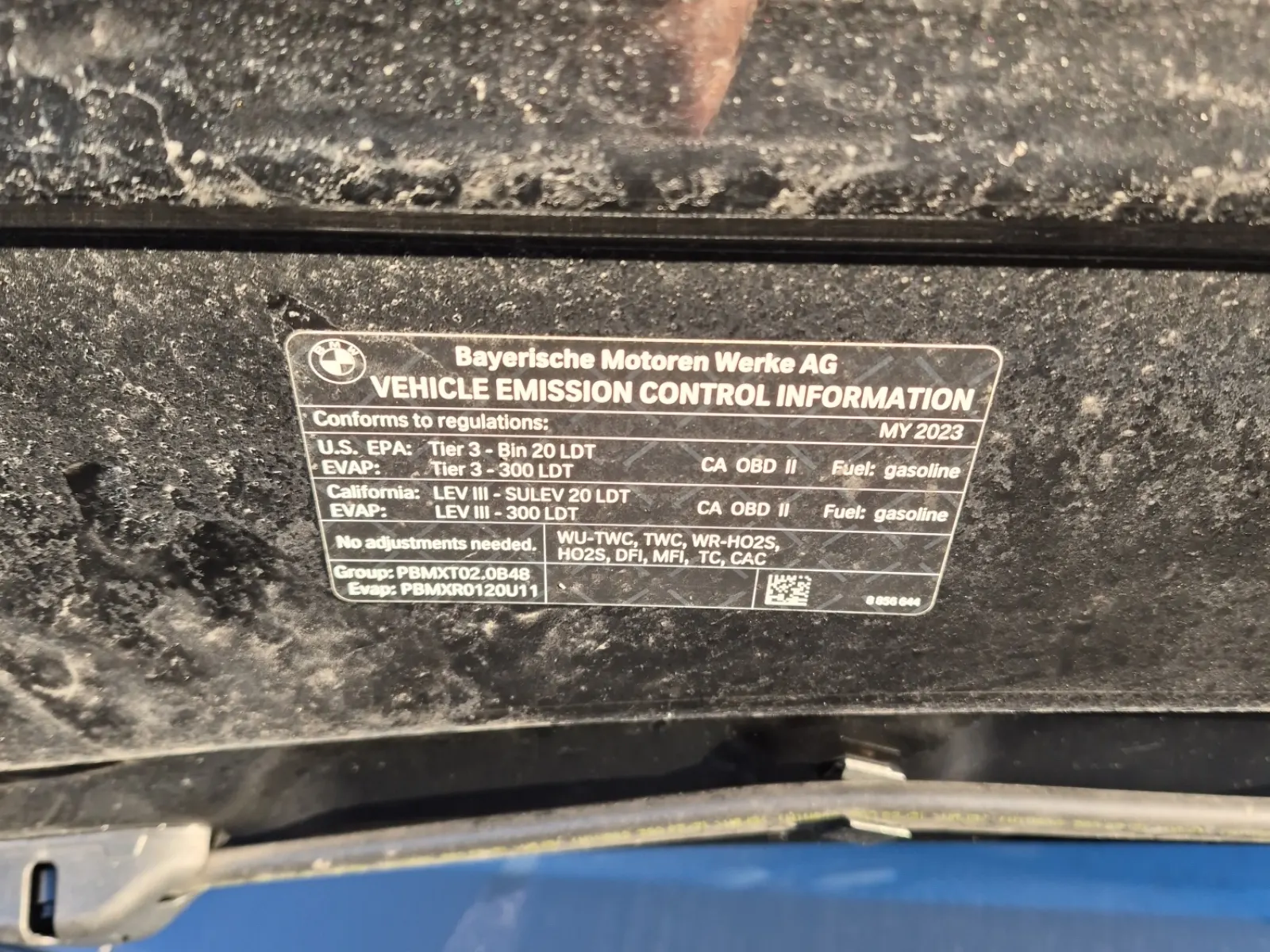 Emission Sticker Photo