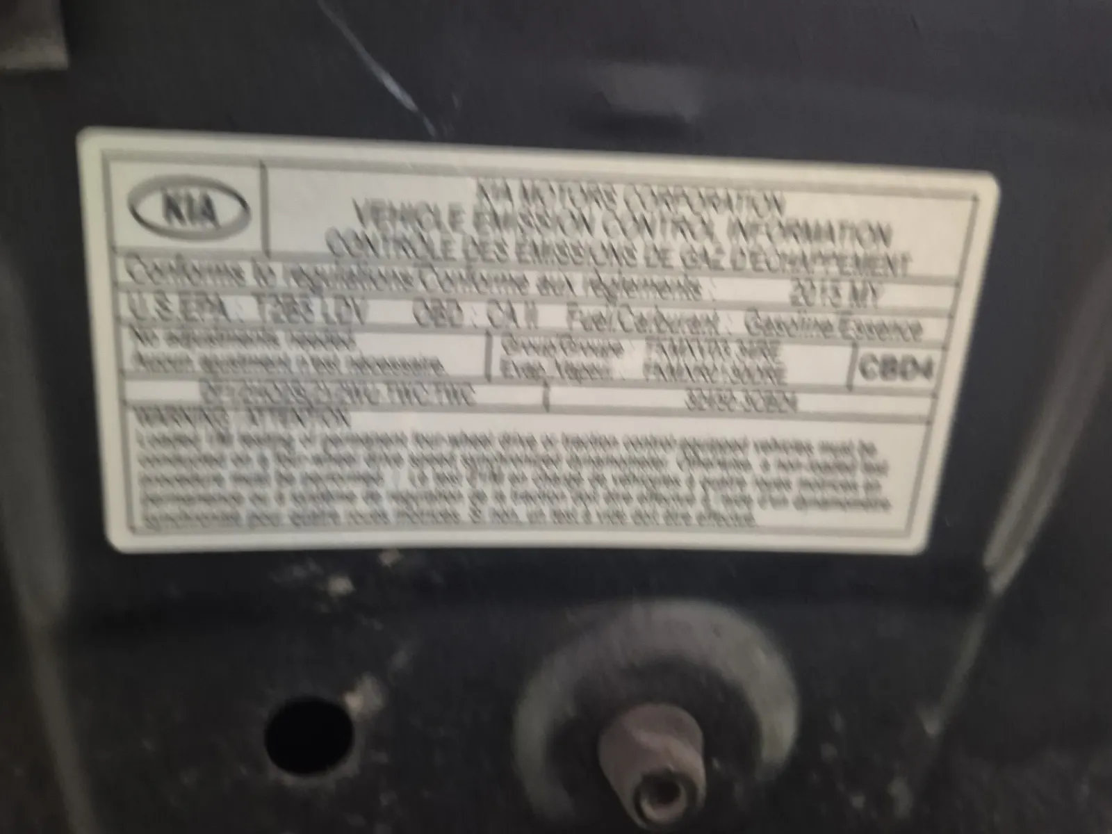 Emission Sticker Photo