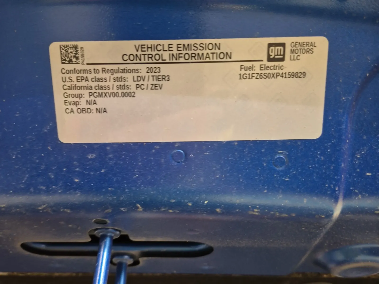 Emission Sticker Photo