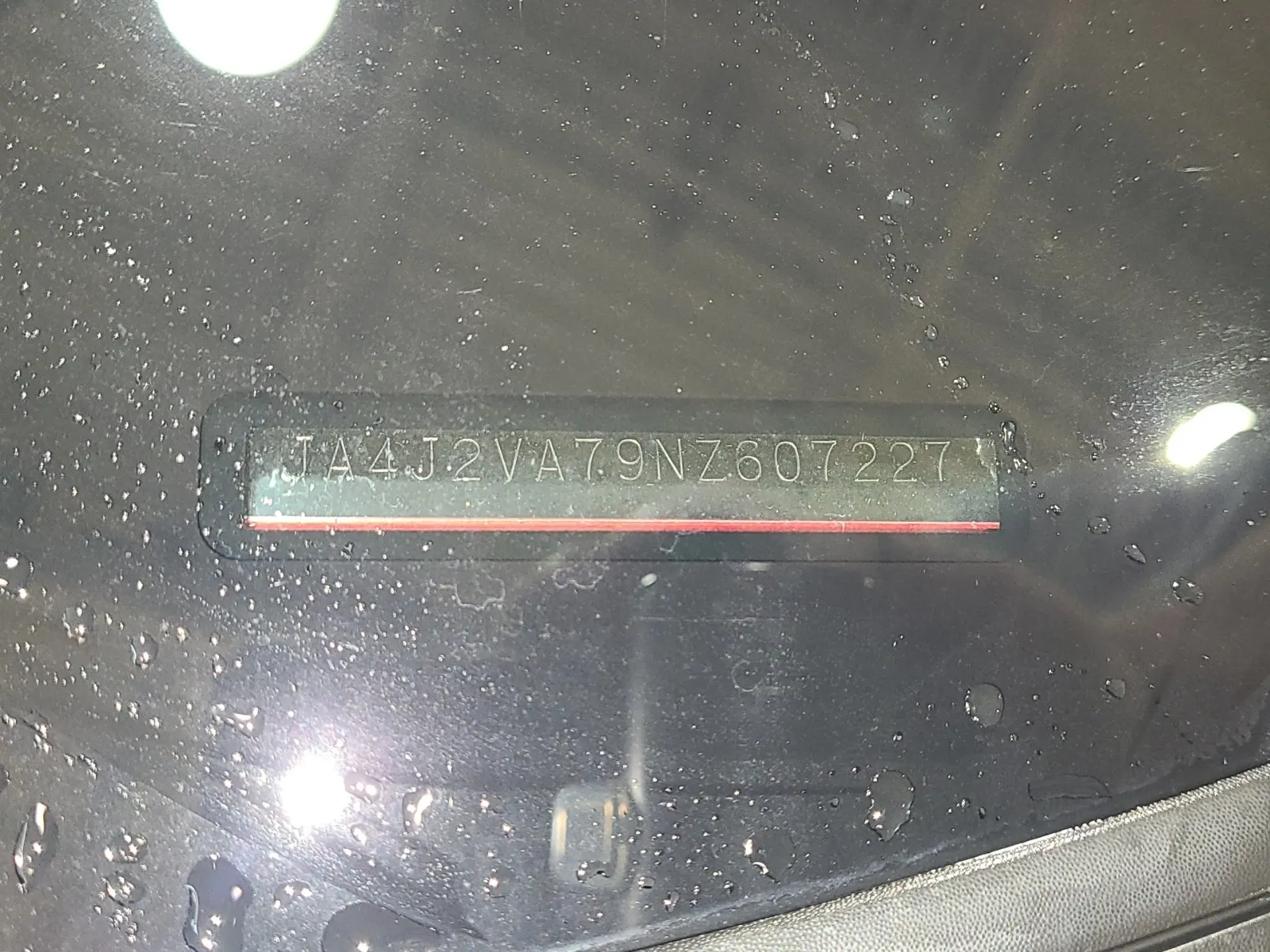 Dash VIN Plate Photo