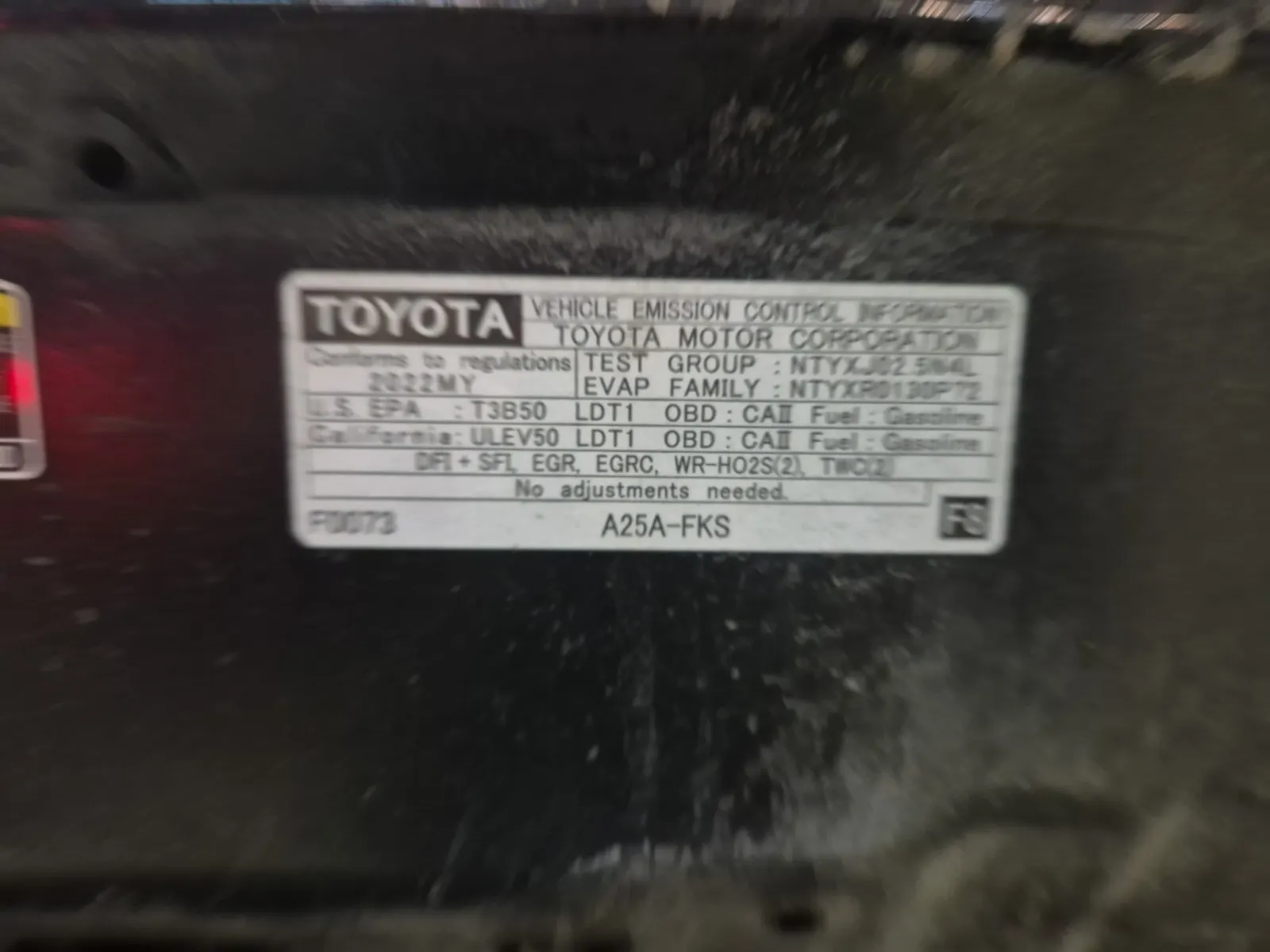 Emission Sticker Photo
