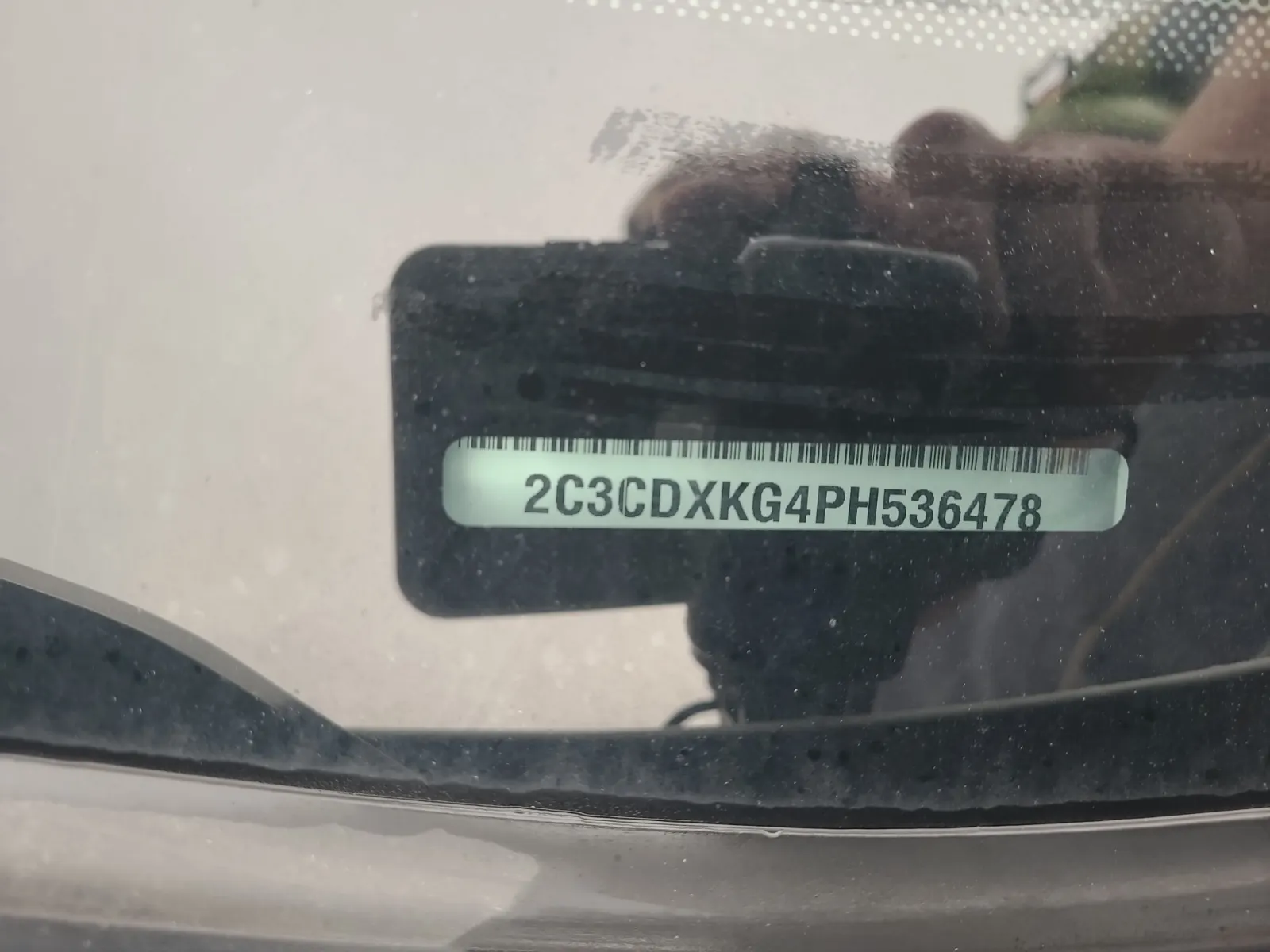 Dash VIN Plate Photo