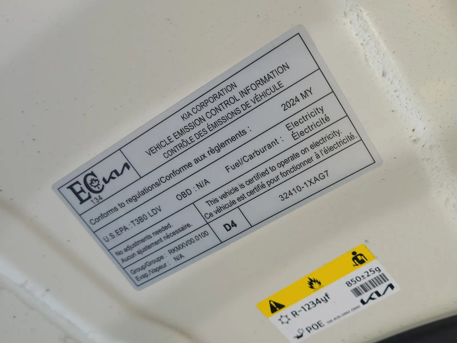 Emission Sticker Photo