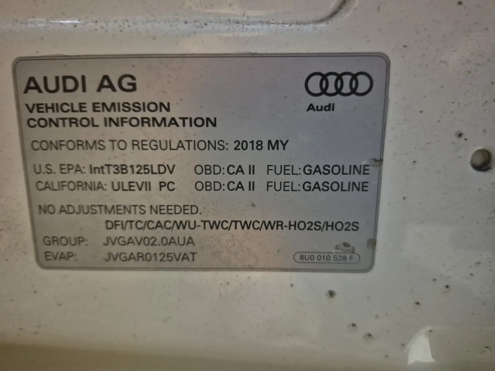 Emission Sticker Photo