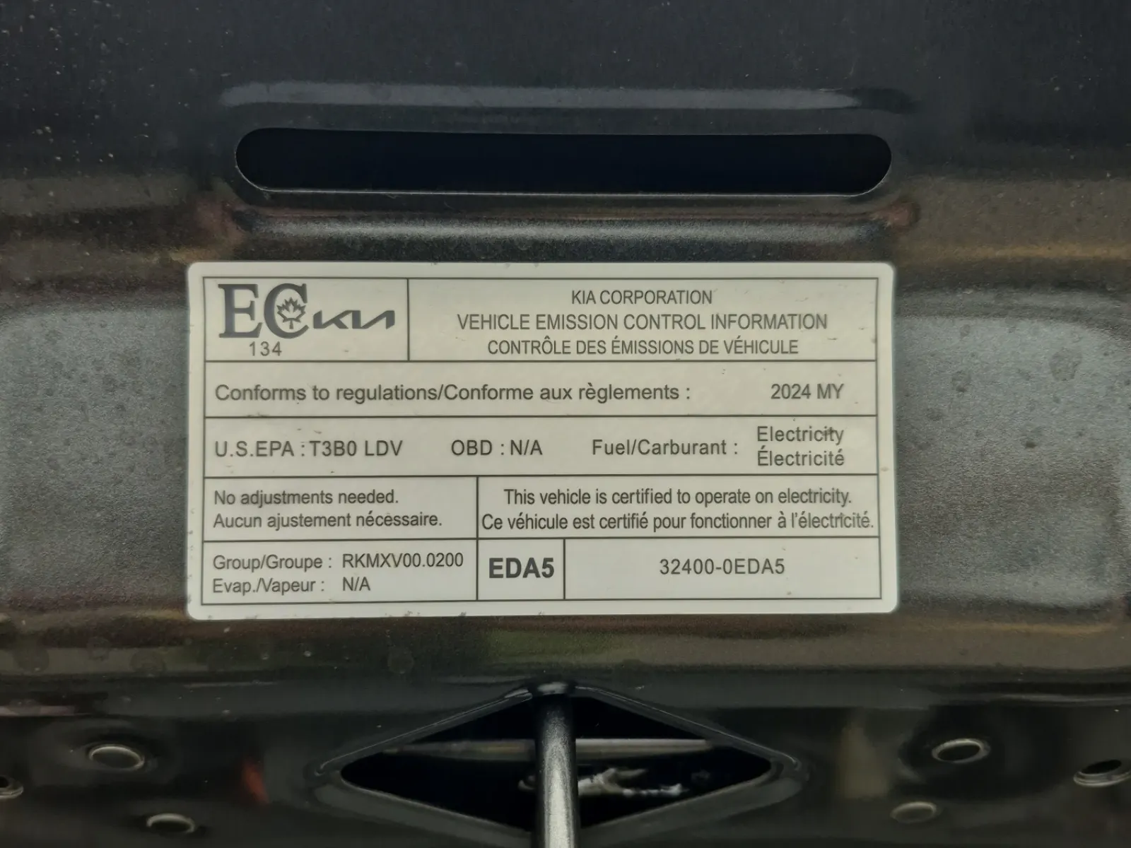 Emission Sticker Photo