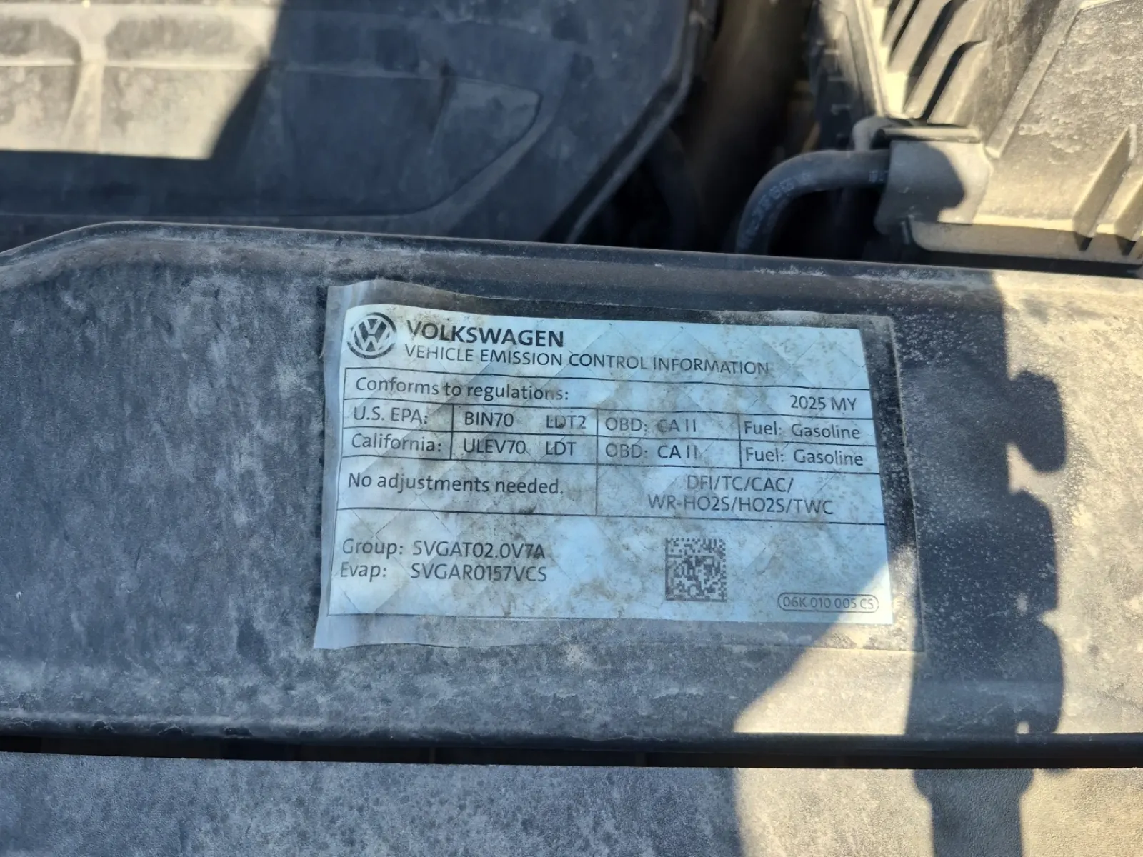 Emission Sticker Photo