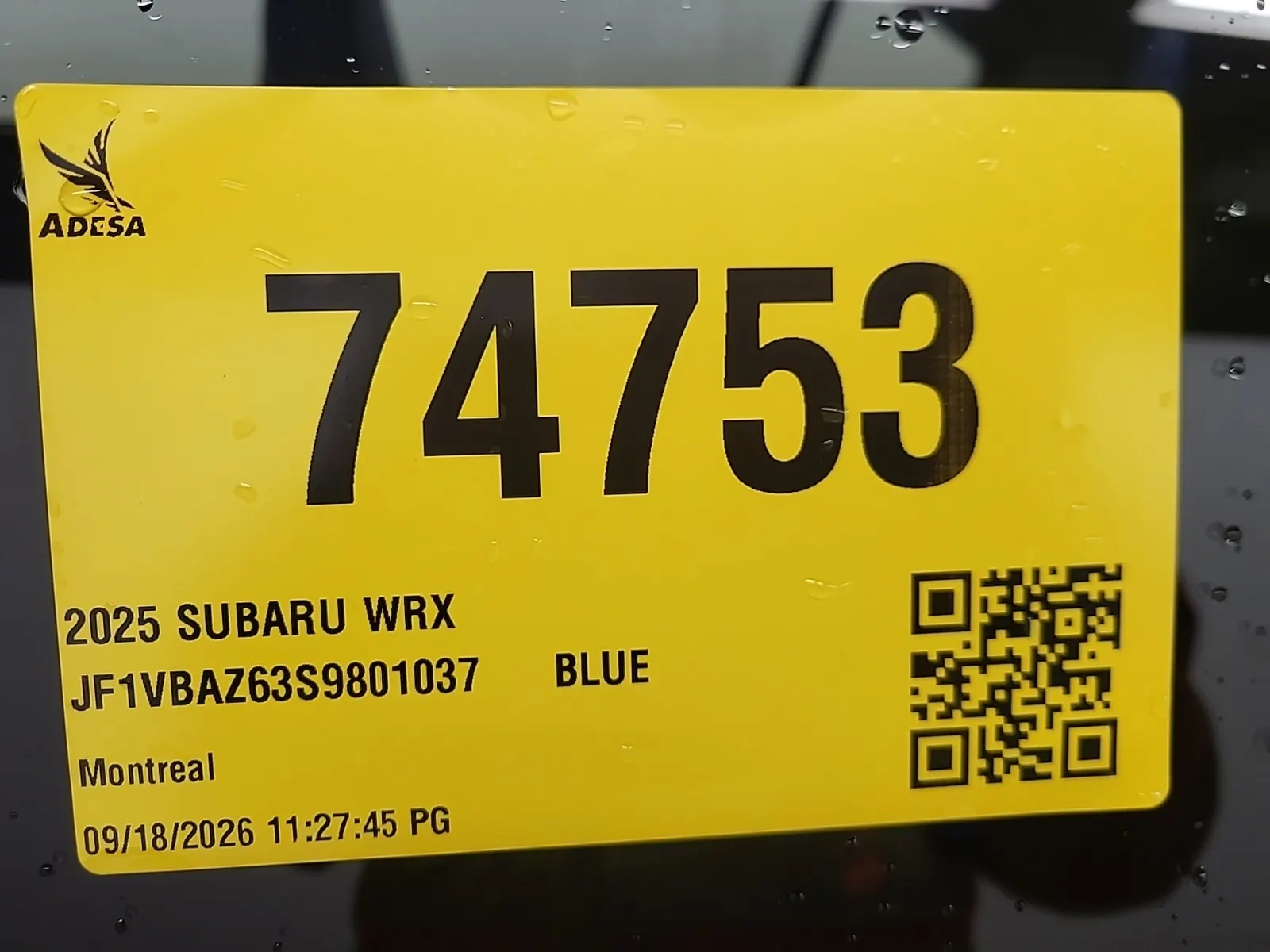 Inventory Label Photo