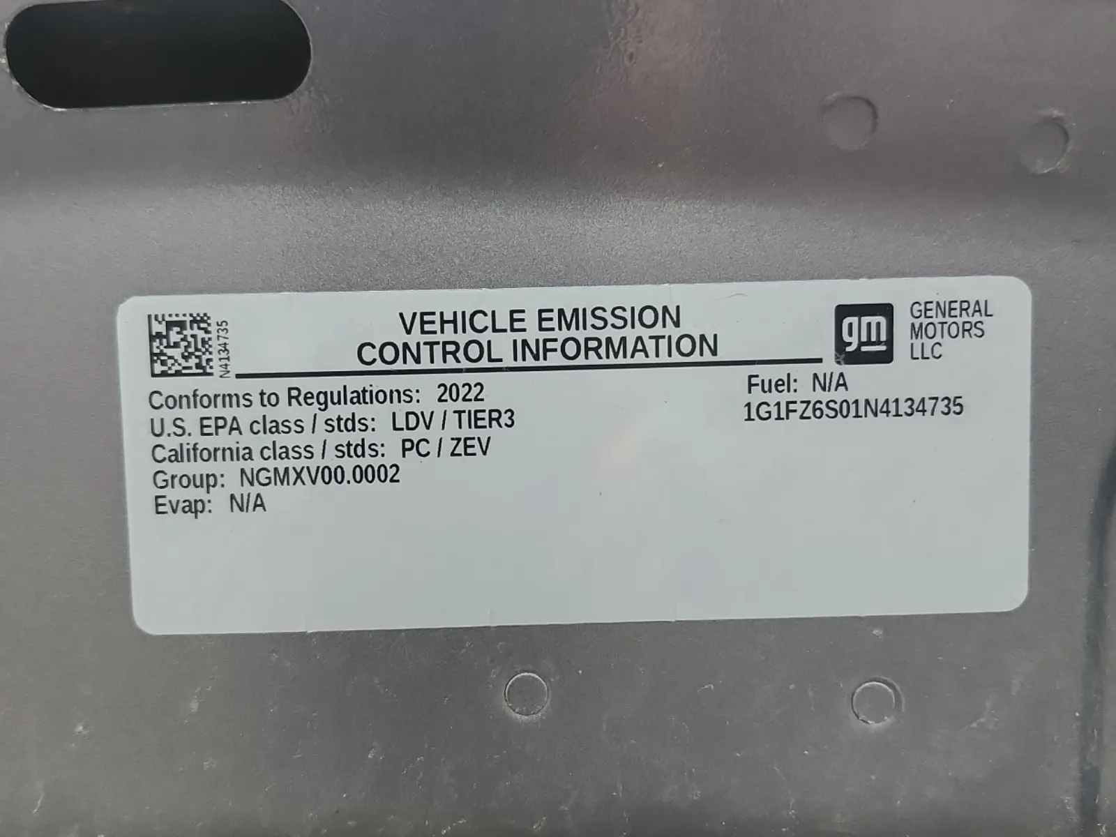 Emission Sticker Photo
