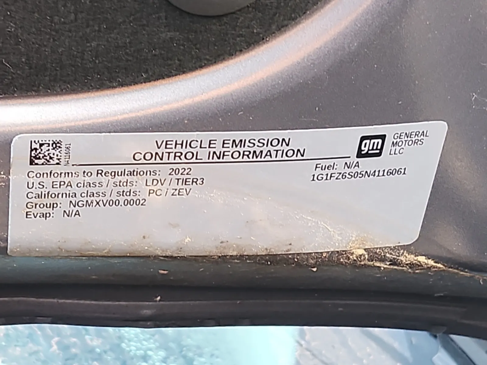 Emission Sticker Photo