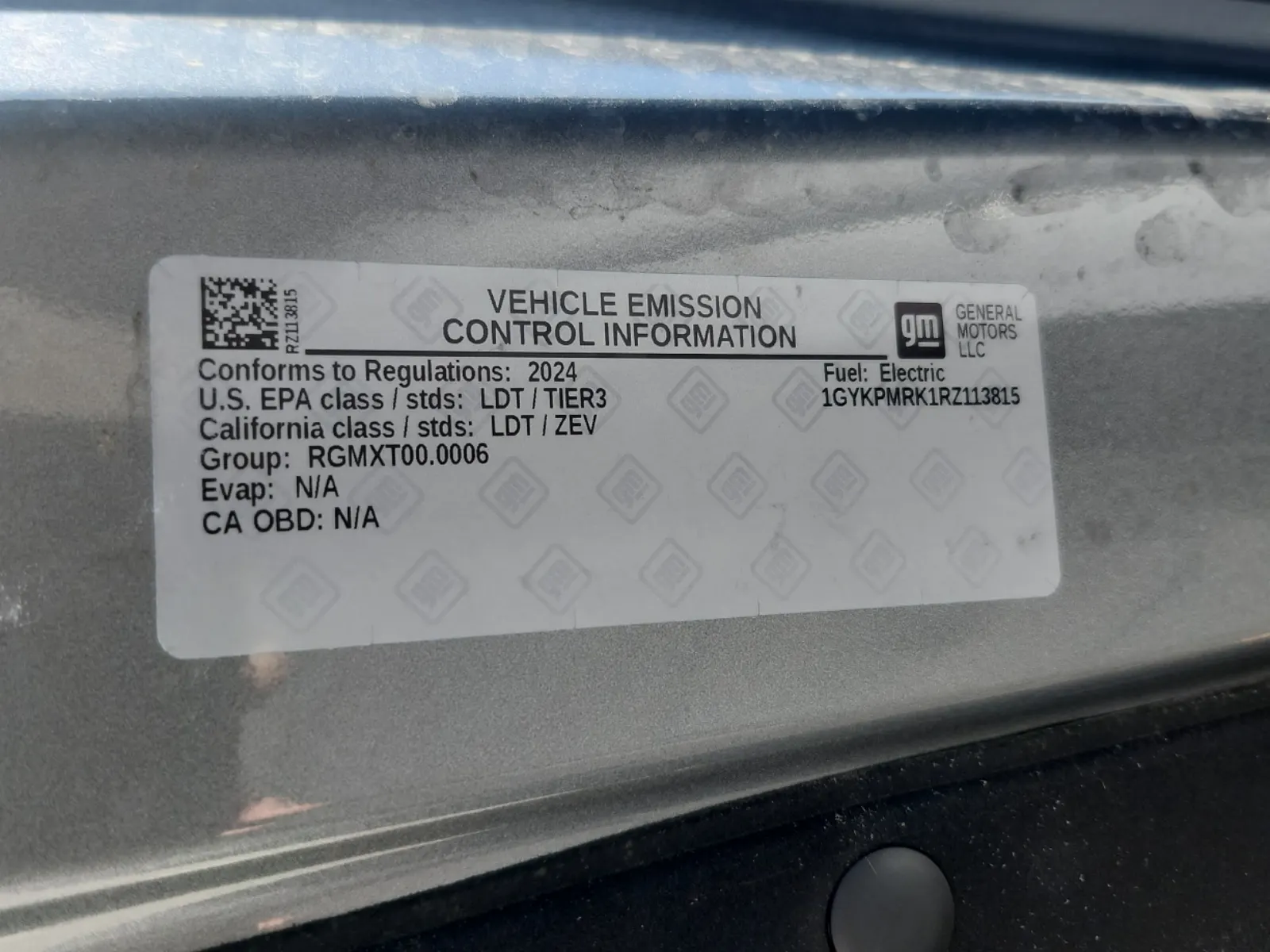 Emission Sticker Photo
