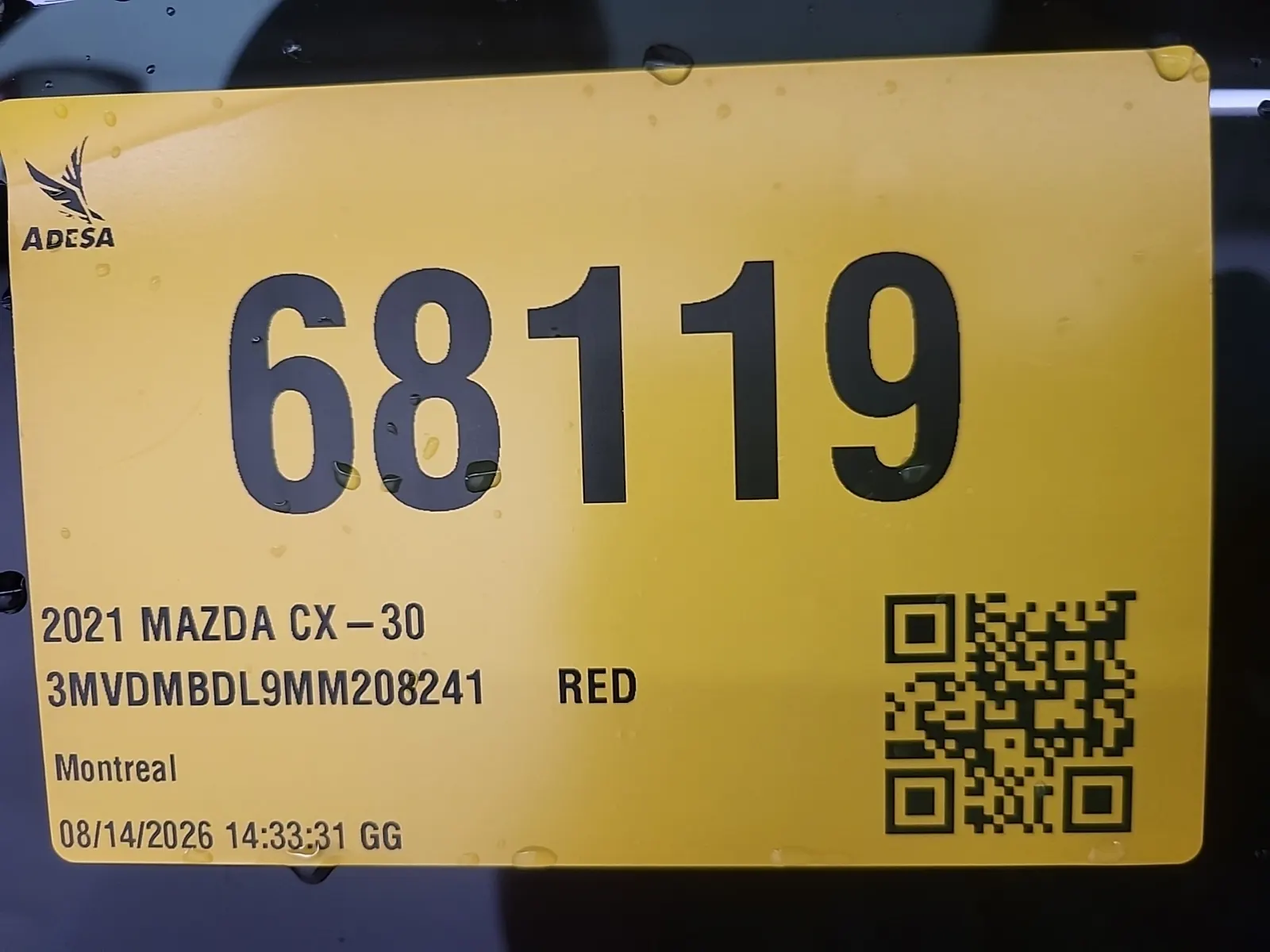 Inventory Label Photo