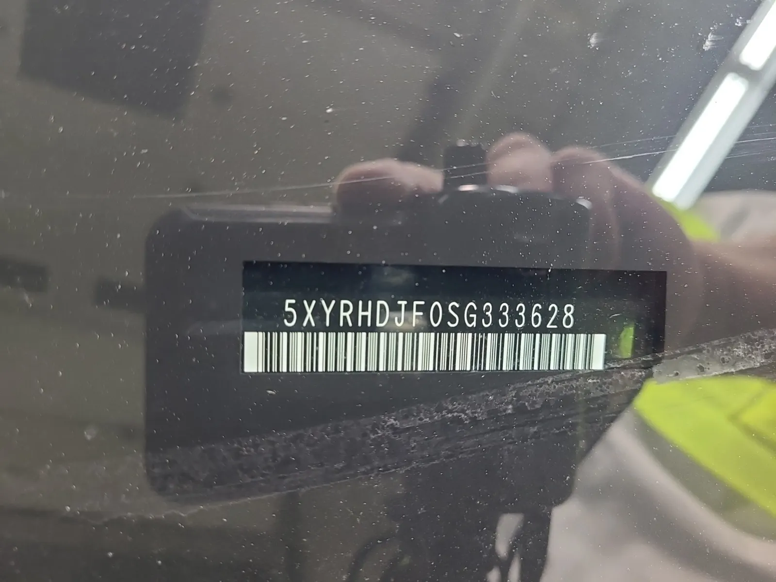 Dash VIN Plate Photo