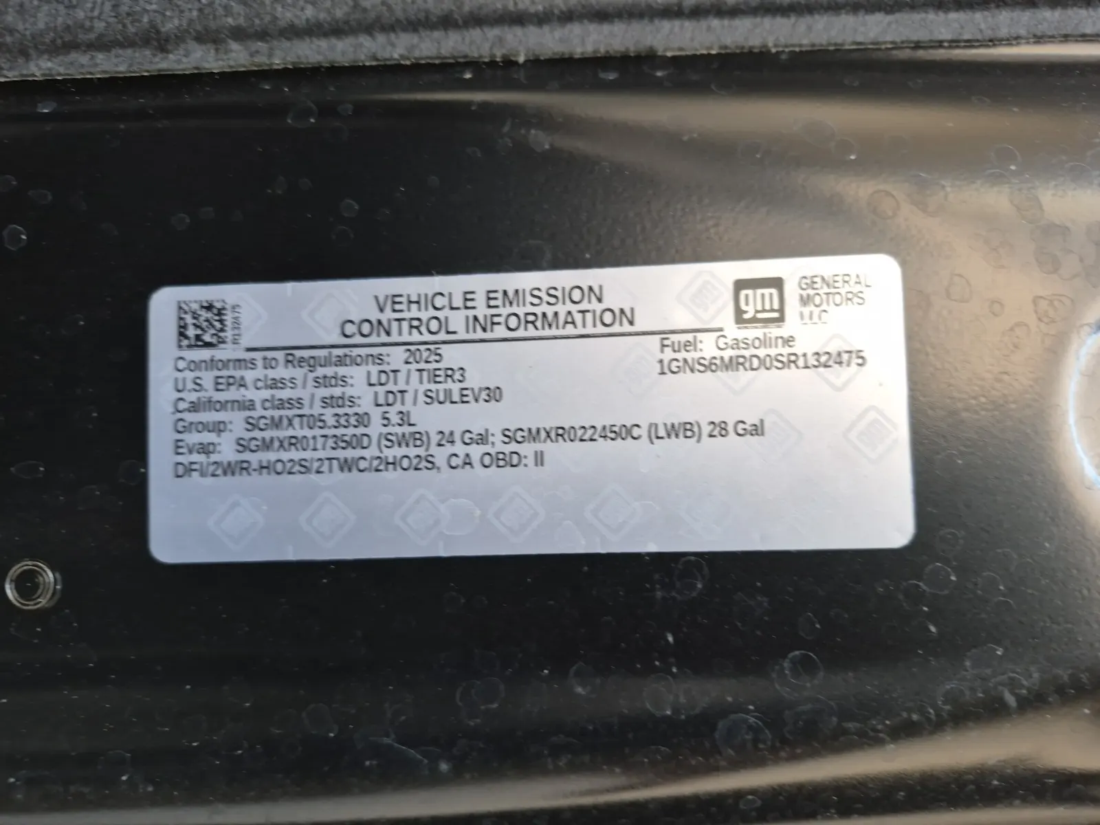 Emission Sticker Photo