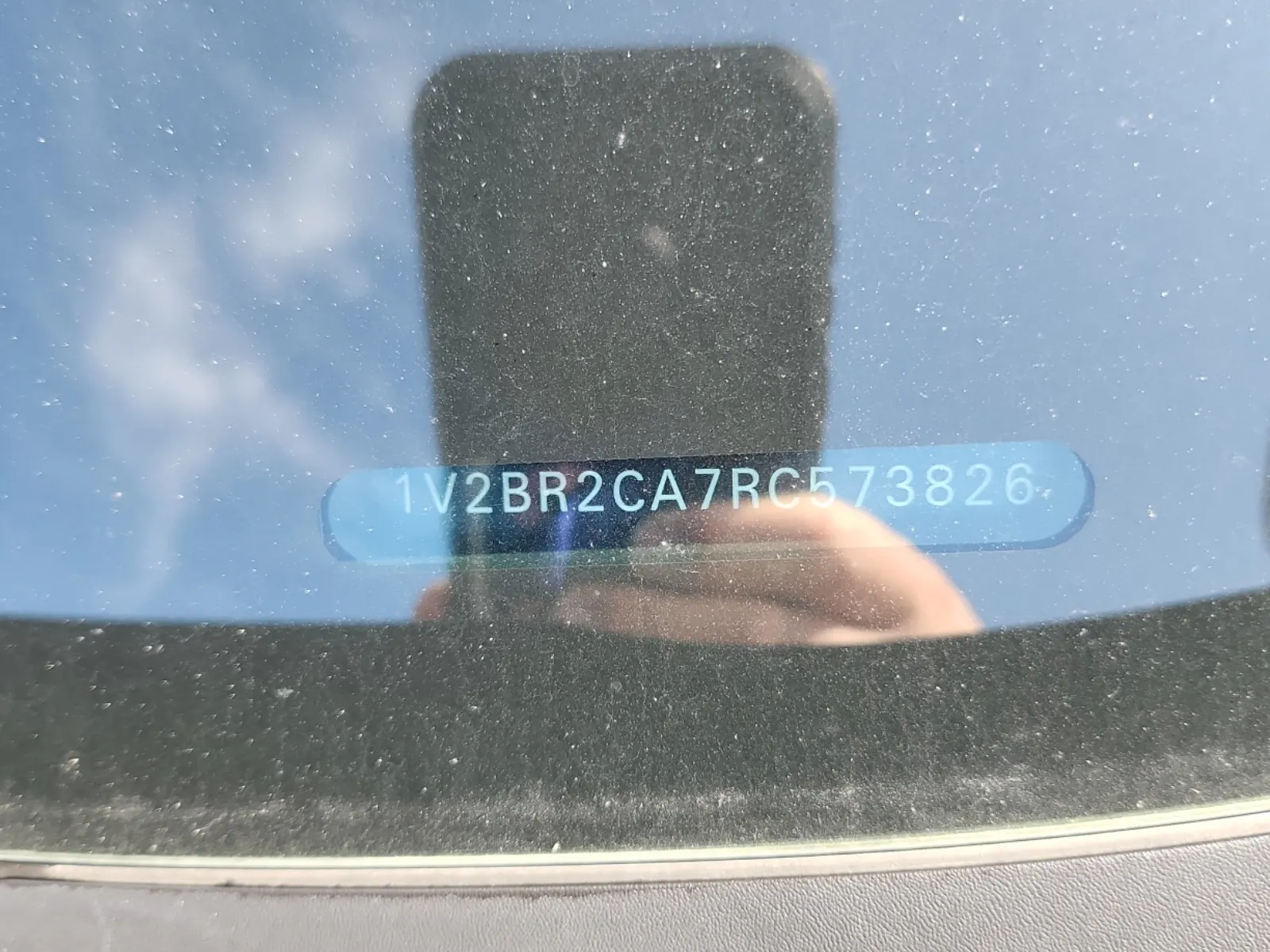 Dash VIN Plate Photo
