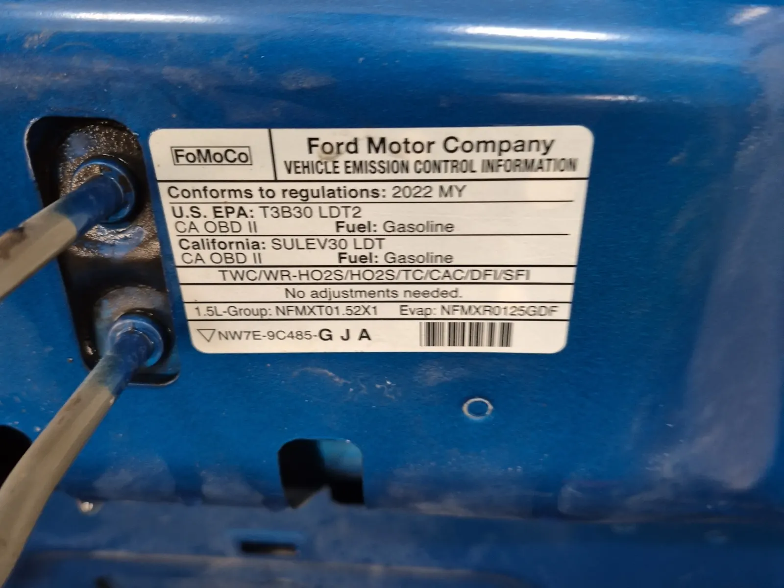Emission Sticker Photo