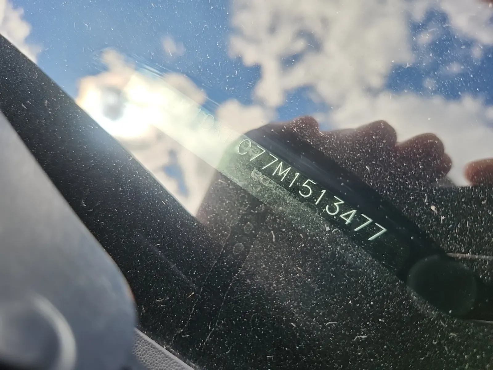 Dash VIN Plate Photo