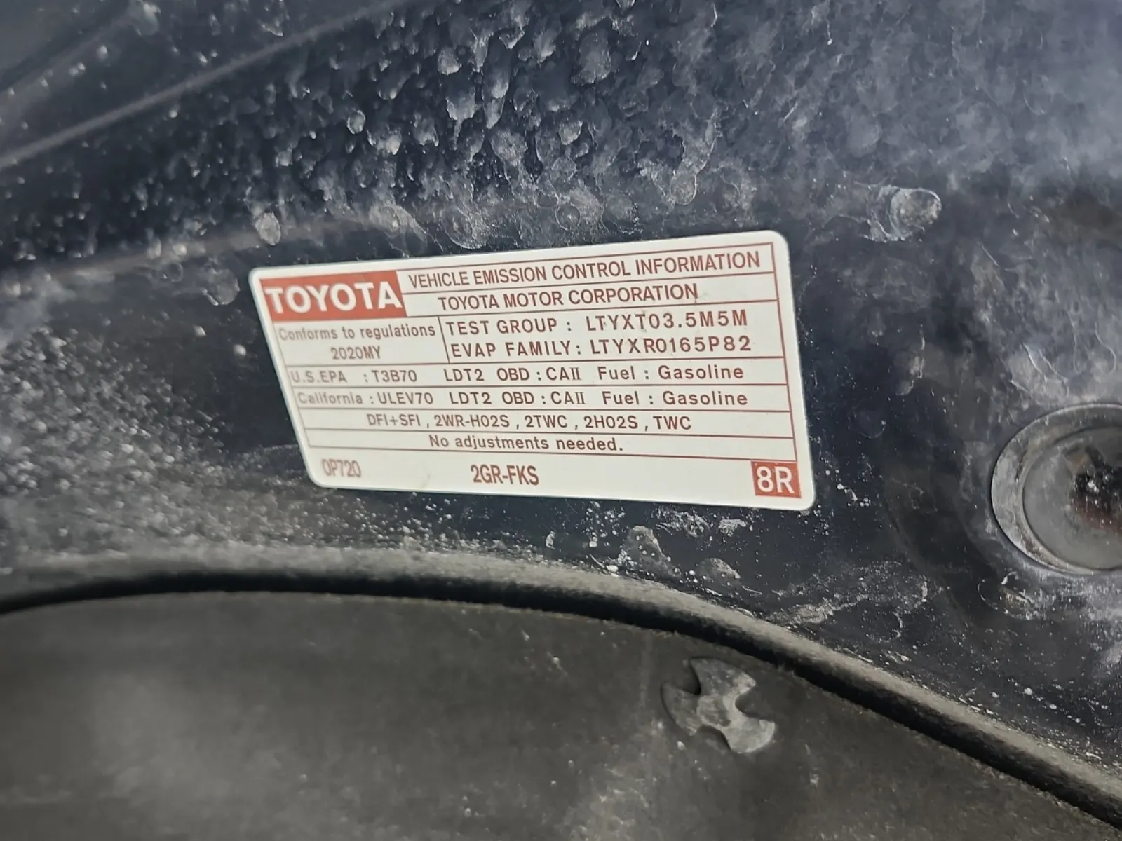 Emission Sticker Photo