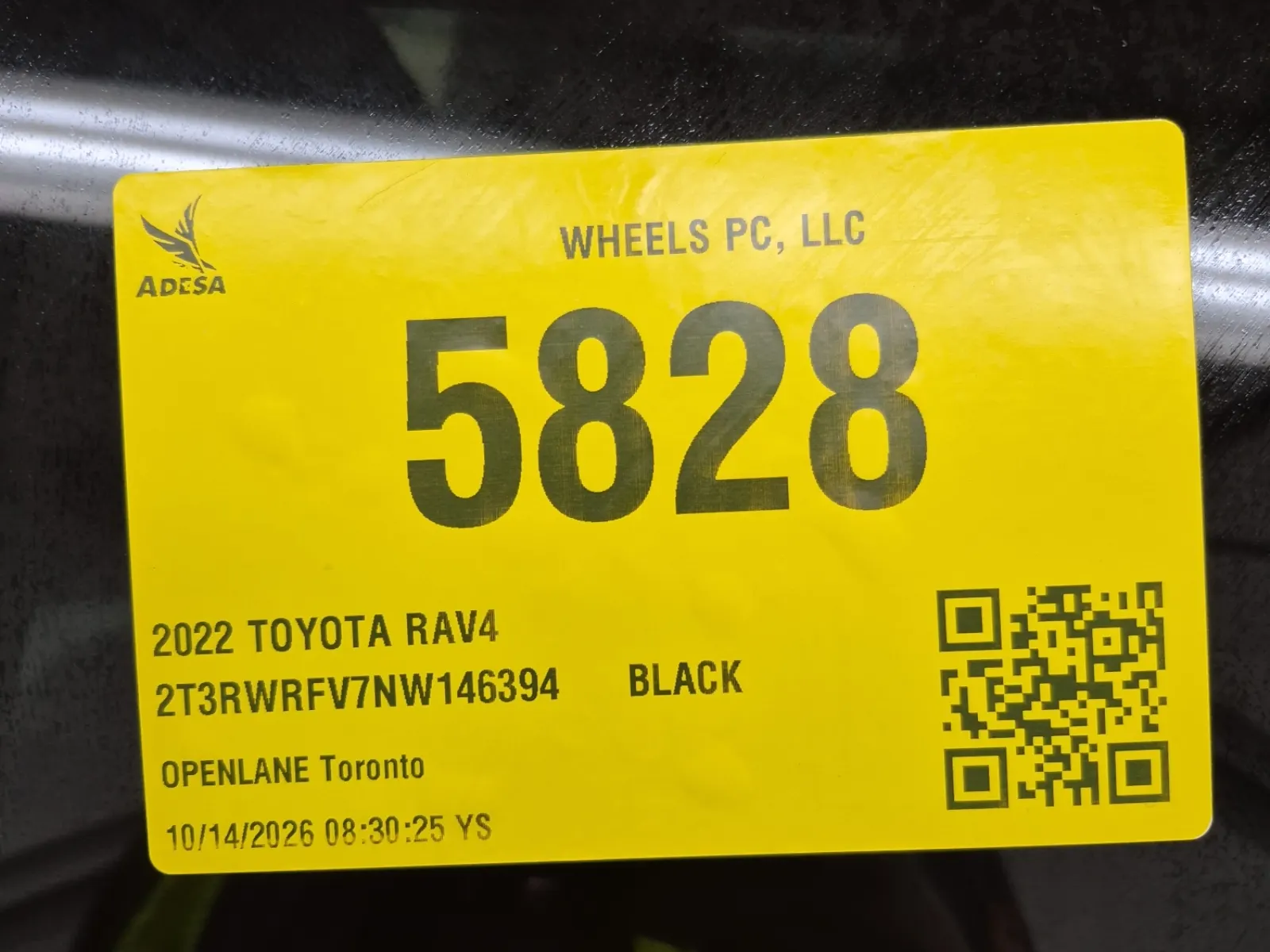 Inventory Label Photo