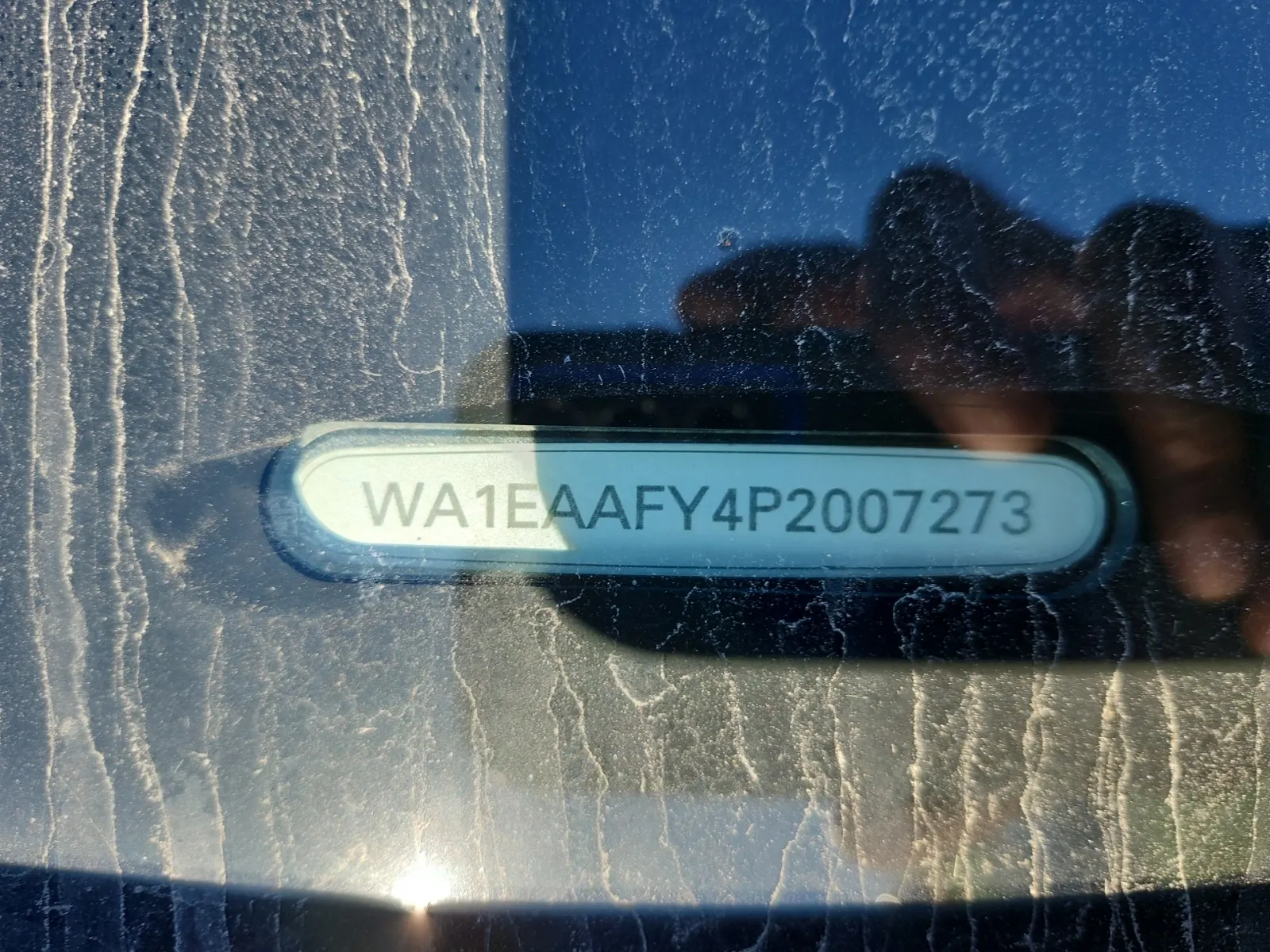 Dash VIN Plate Photo