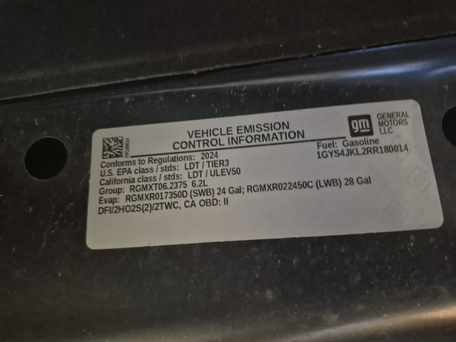 Emission Sticker Photo