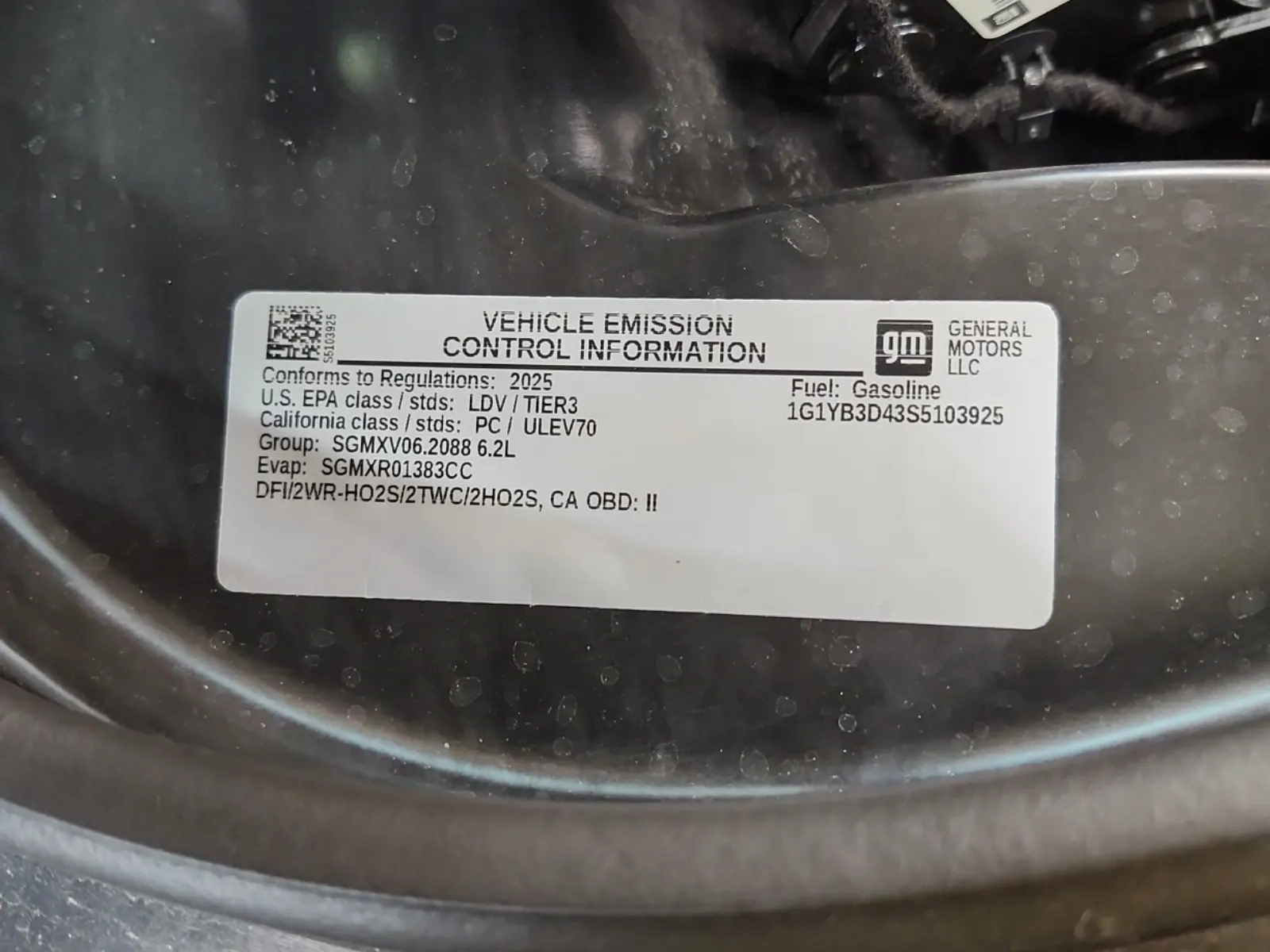Emission Sticker Photo