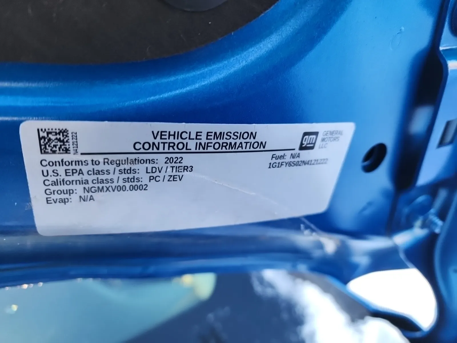 Emission Sticker Photo