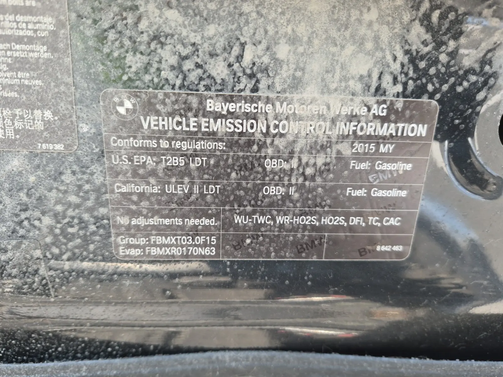 Emission Sticker Photo