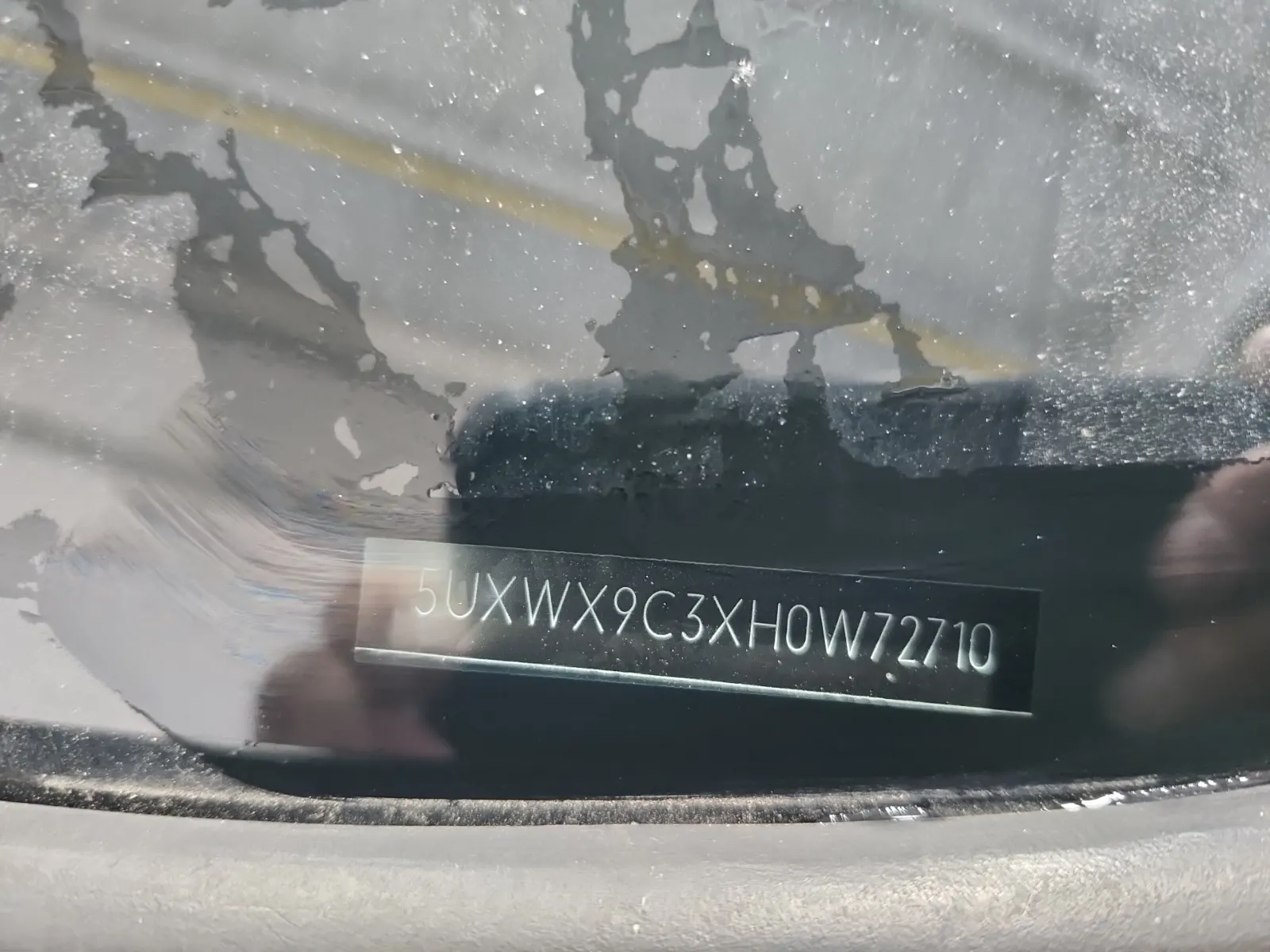 Dash VIN Plate Photo