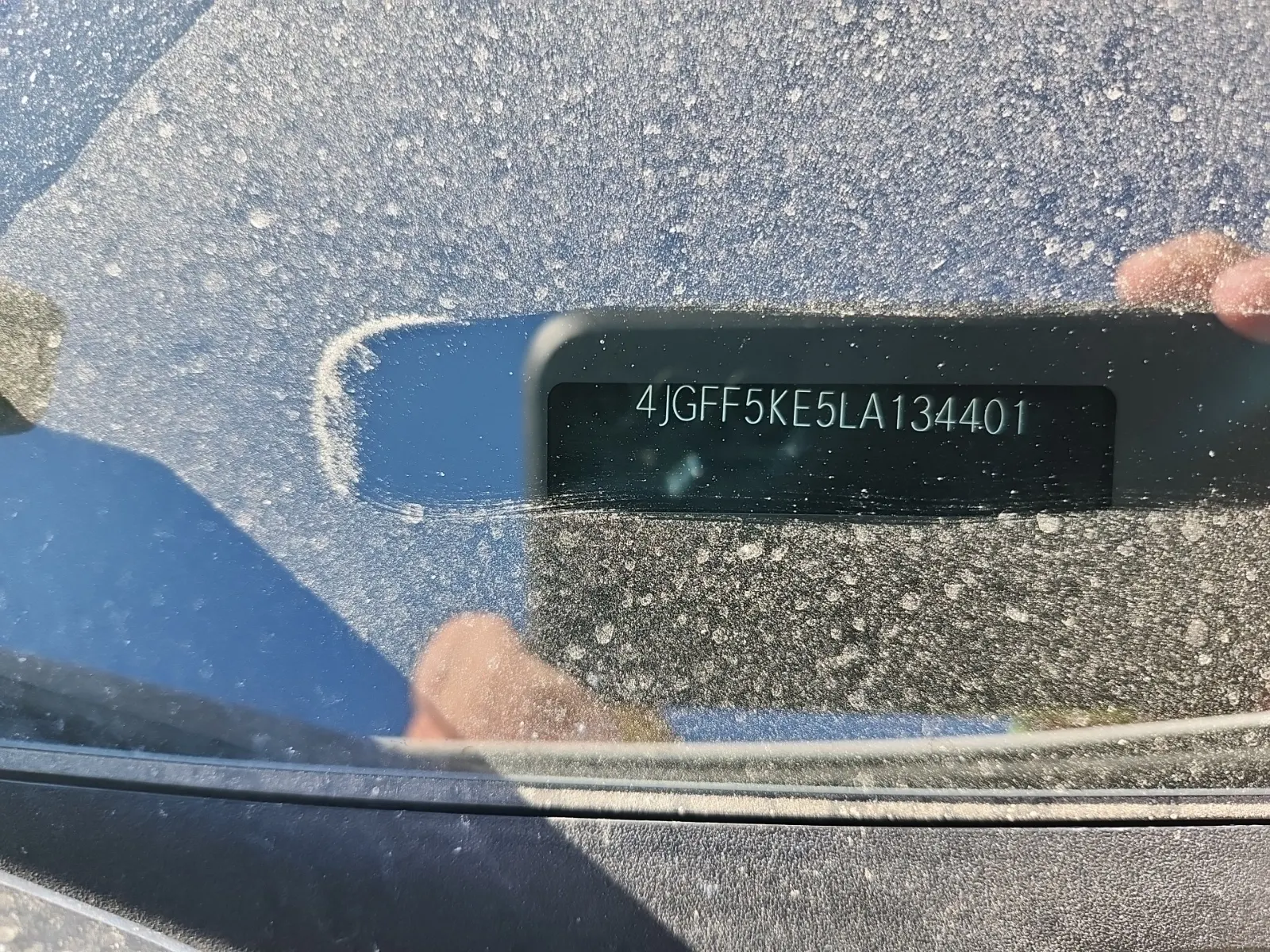 Dash VIN Plate Photo