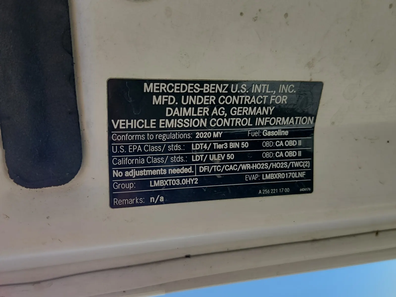 Emission Sticker Photo