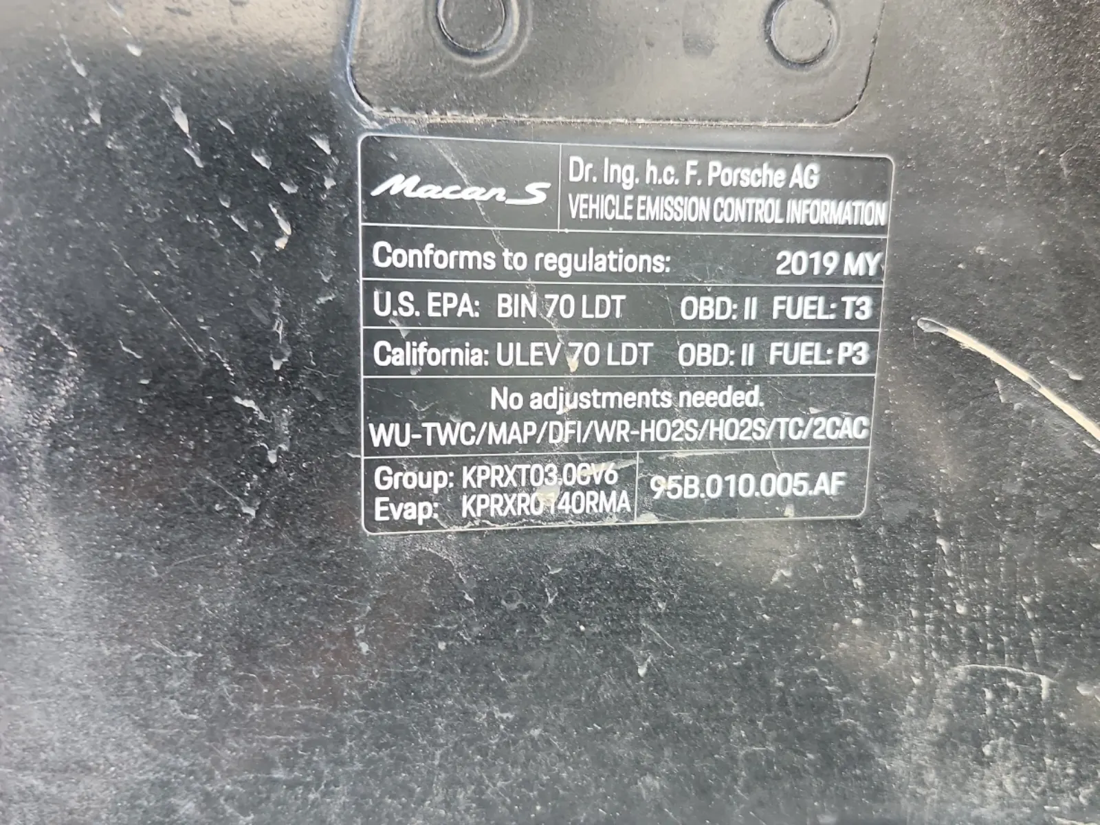Emission Sticker Photo
