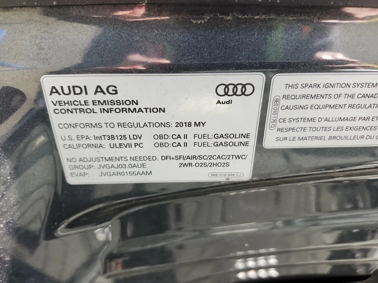 Emission Sticker Photo