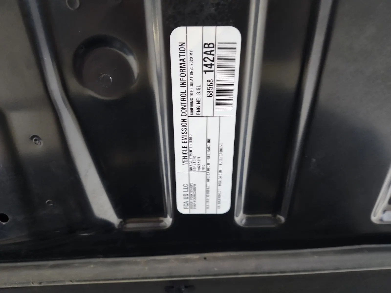 Emission Sticker Photo