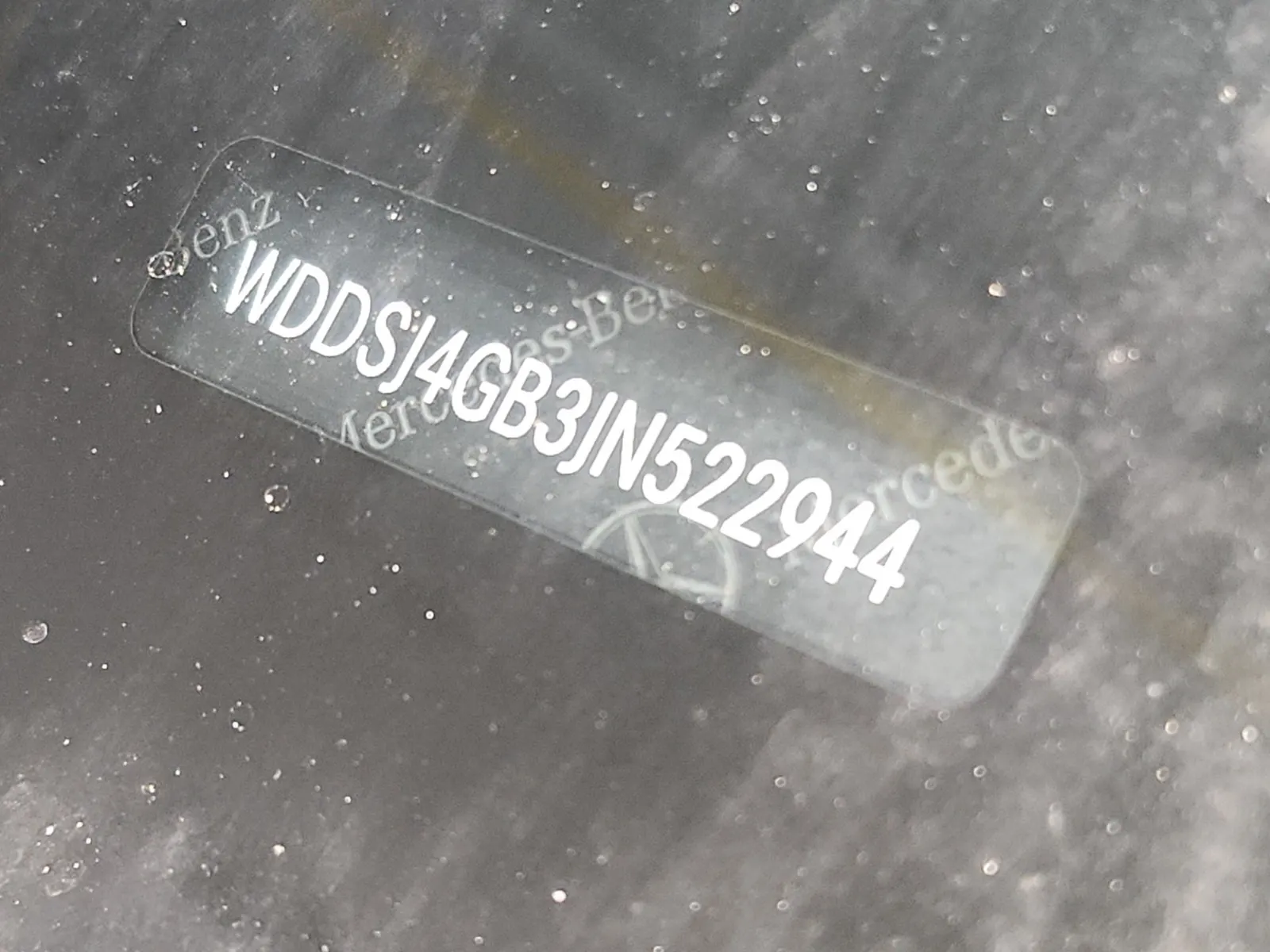 Dash VIN Plate Photo