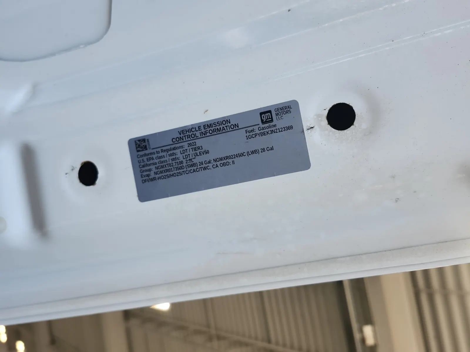 Emission Sticker Photo