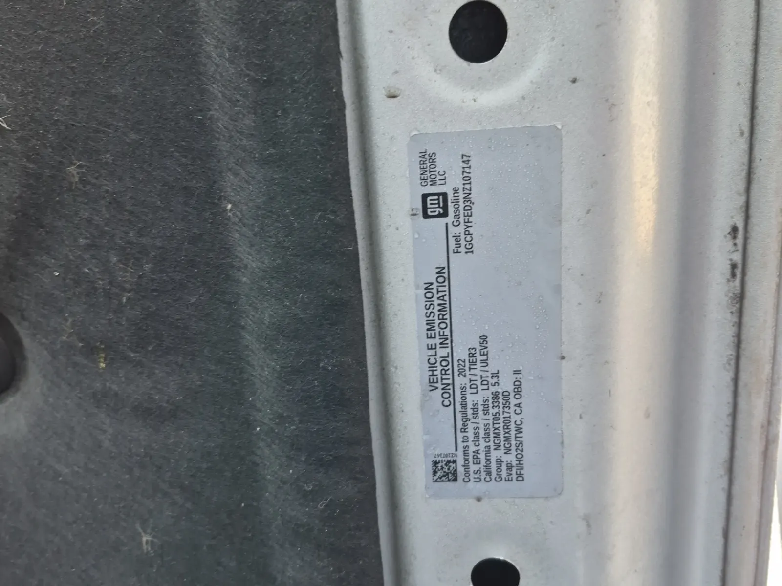 Emission Sticker Photo