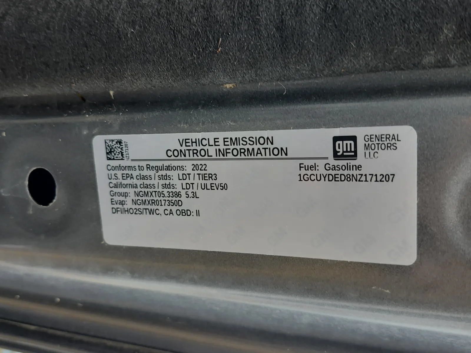 Emission Sticker Photo