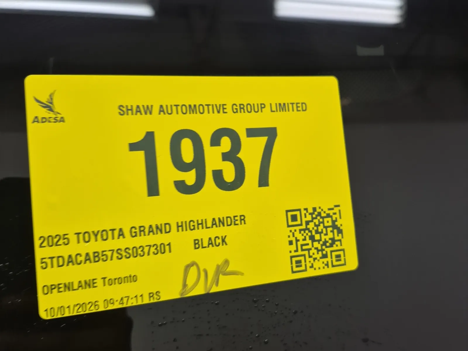 Inventory Label Photo
