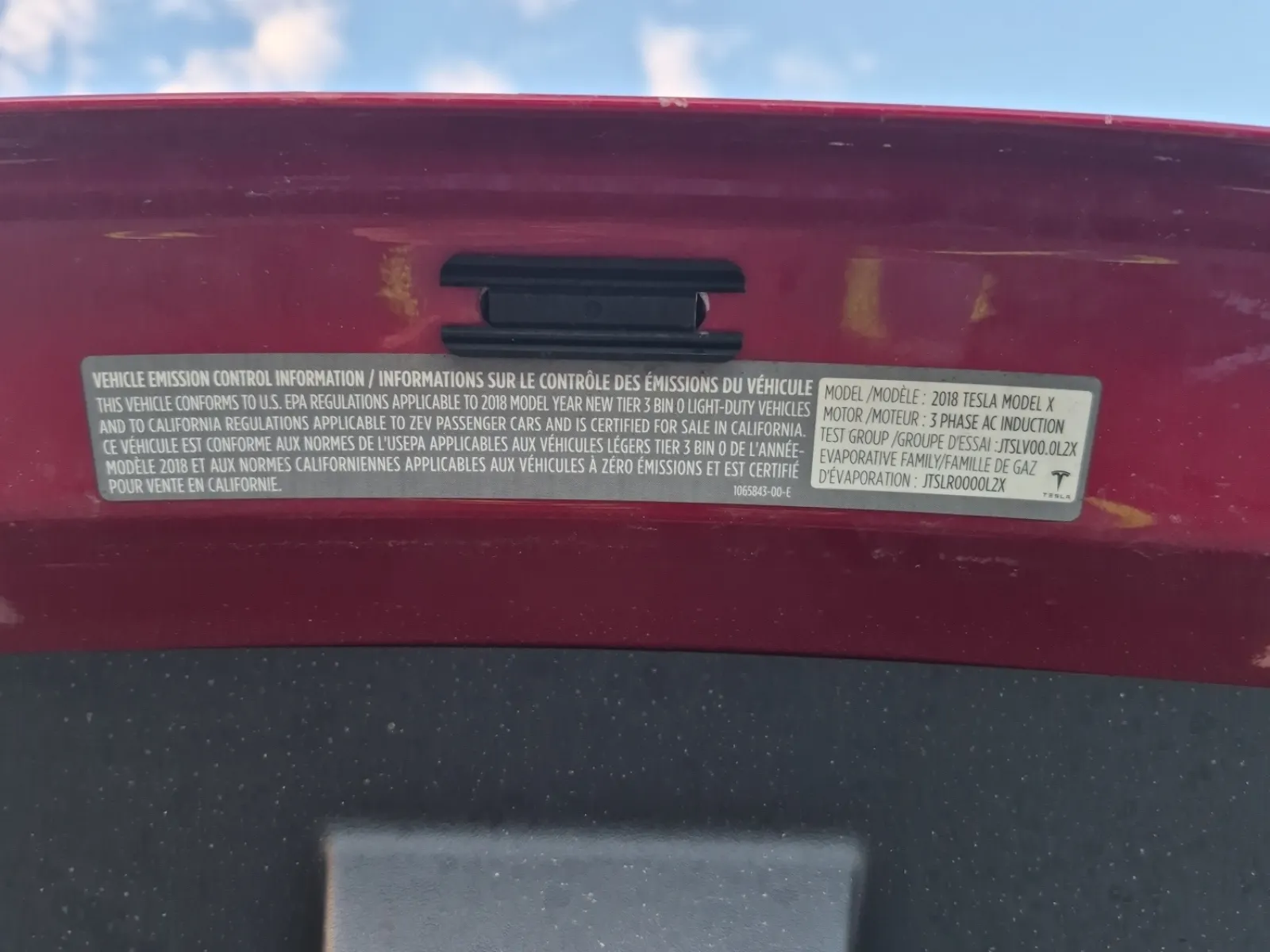 Emission Sticker Photo