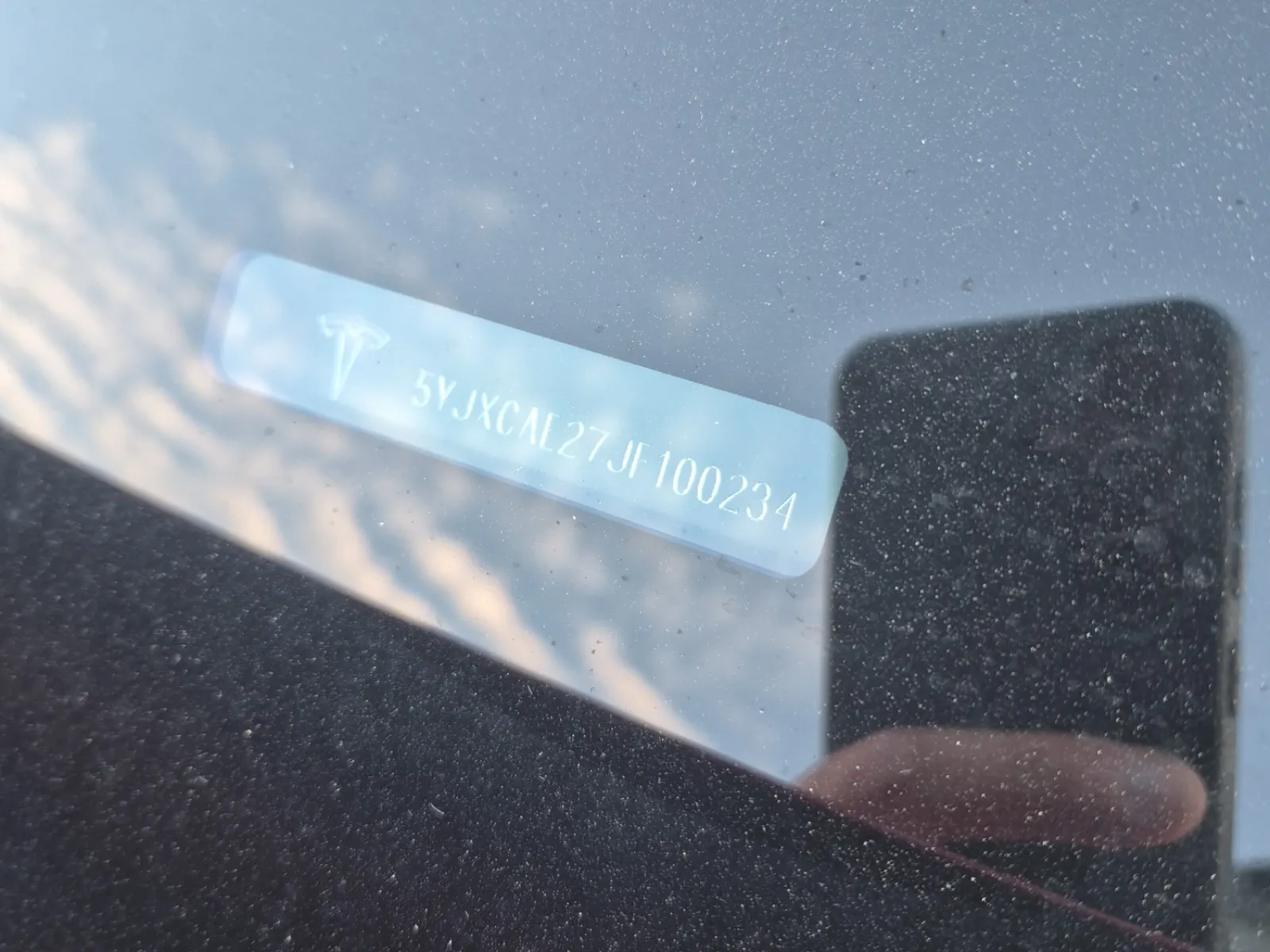 Dash VIN Plate Photo