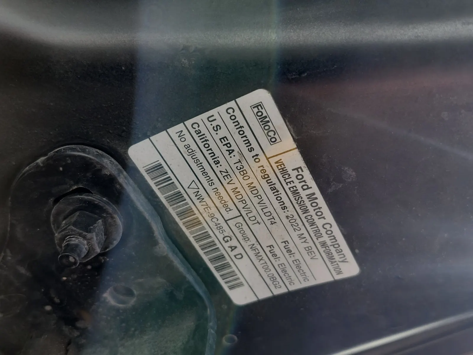Emission Sticker Photo