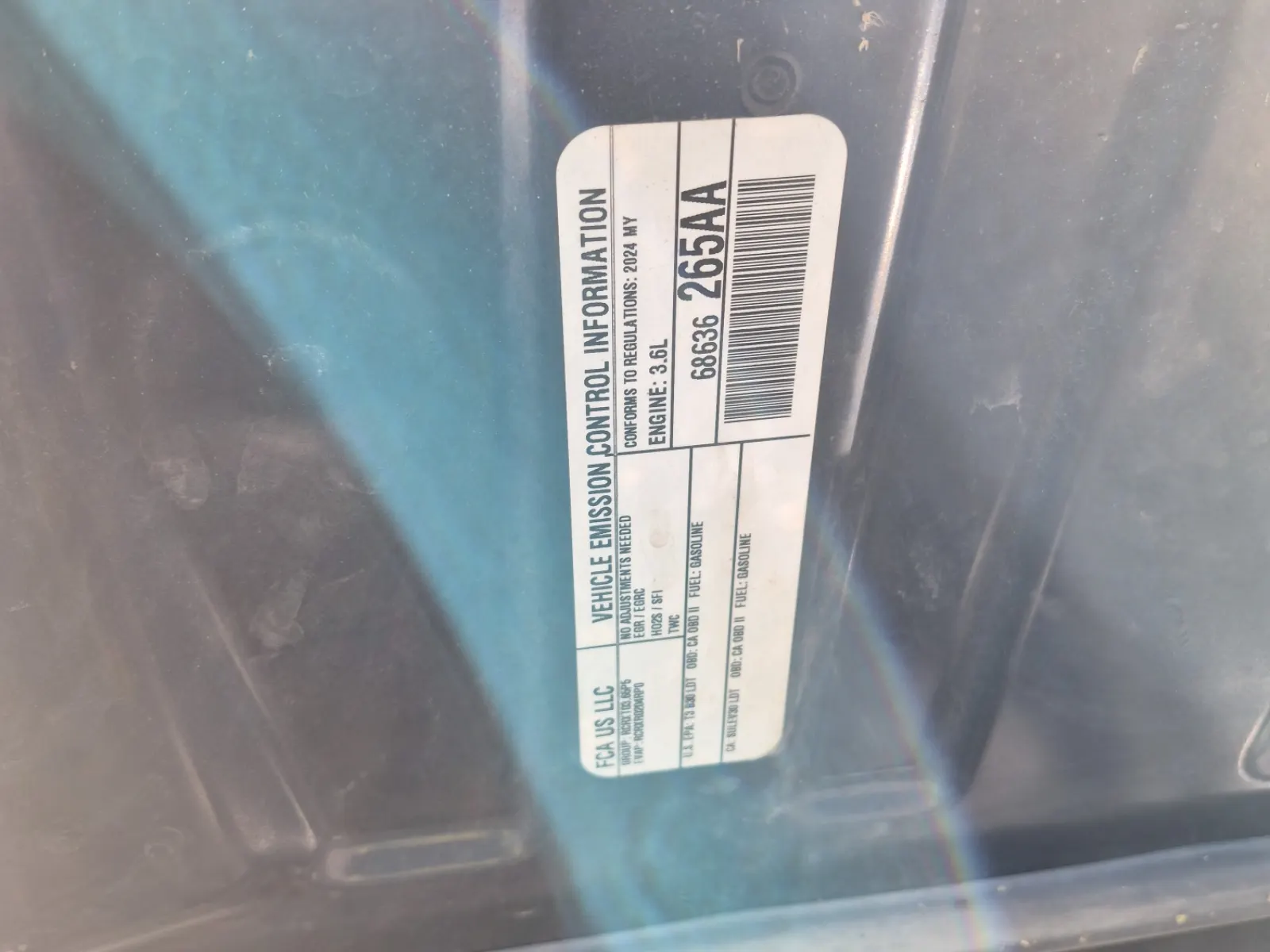 Emission Sticker Photo